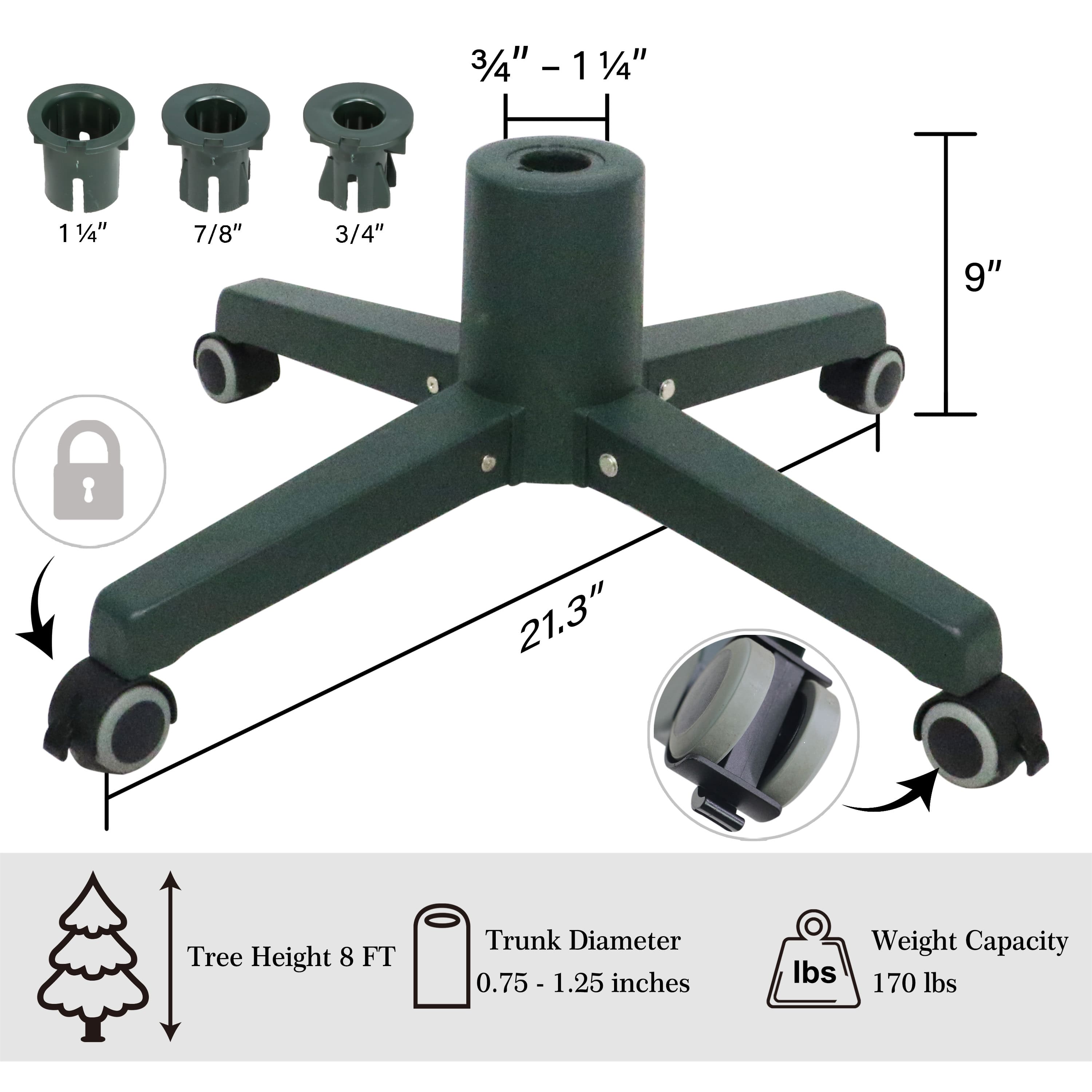 21.25" Lockable Artificial Tree Stand