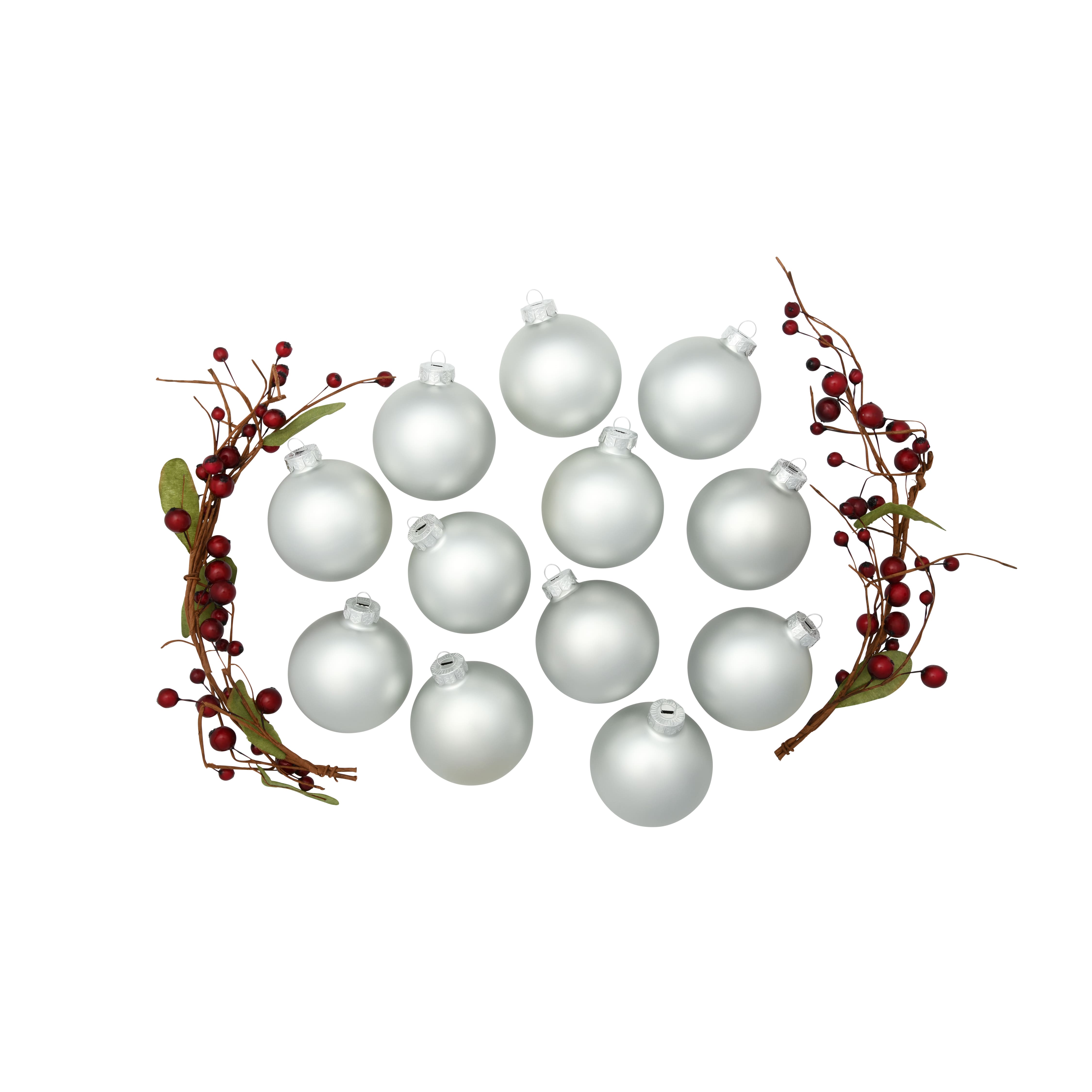 Whitehurst 12ct. 2.75" Matte Glass Ball Ornaments