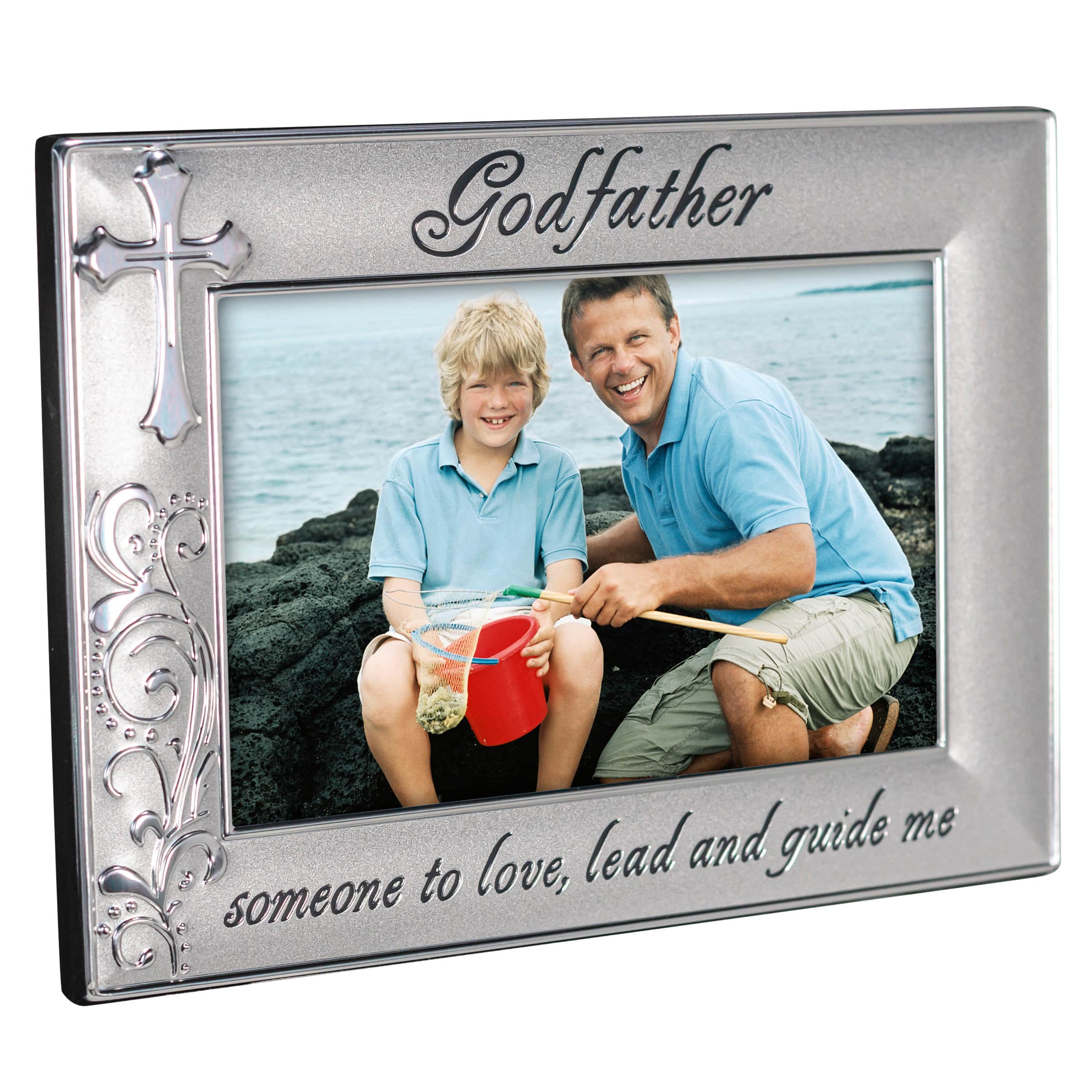 Malden International Designs Godfather 4" x 6" Stamped Metal Frame