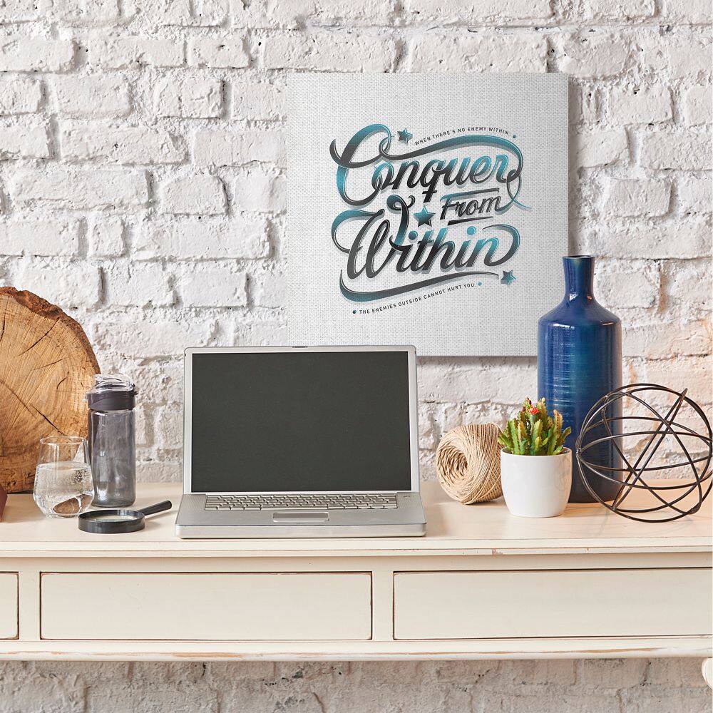 Stupell Industries Conquer From Within Canvas Wall Art