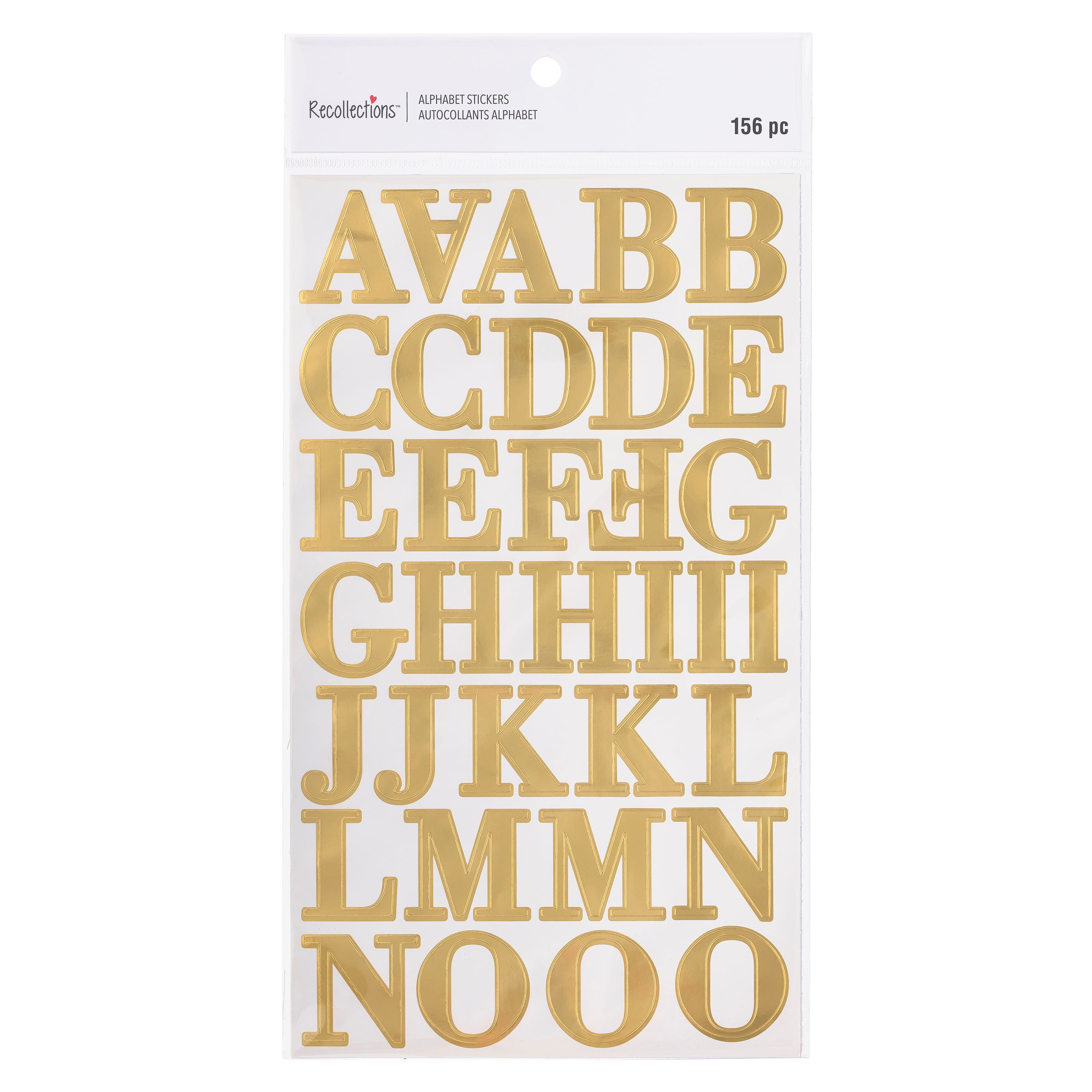 Gold Foil Alphabet Stickers by Recollections™