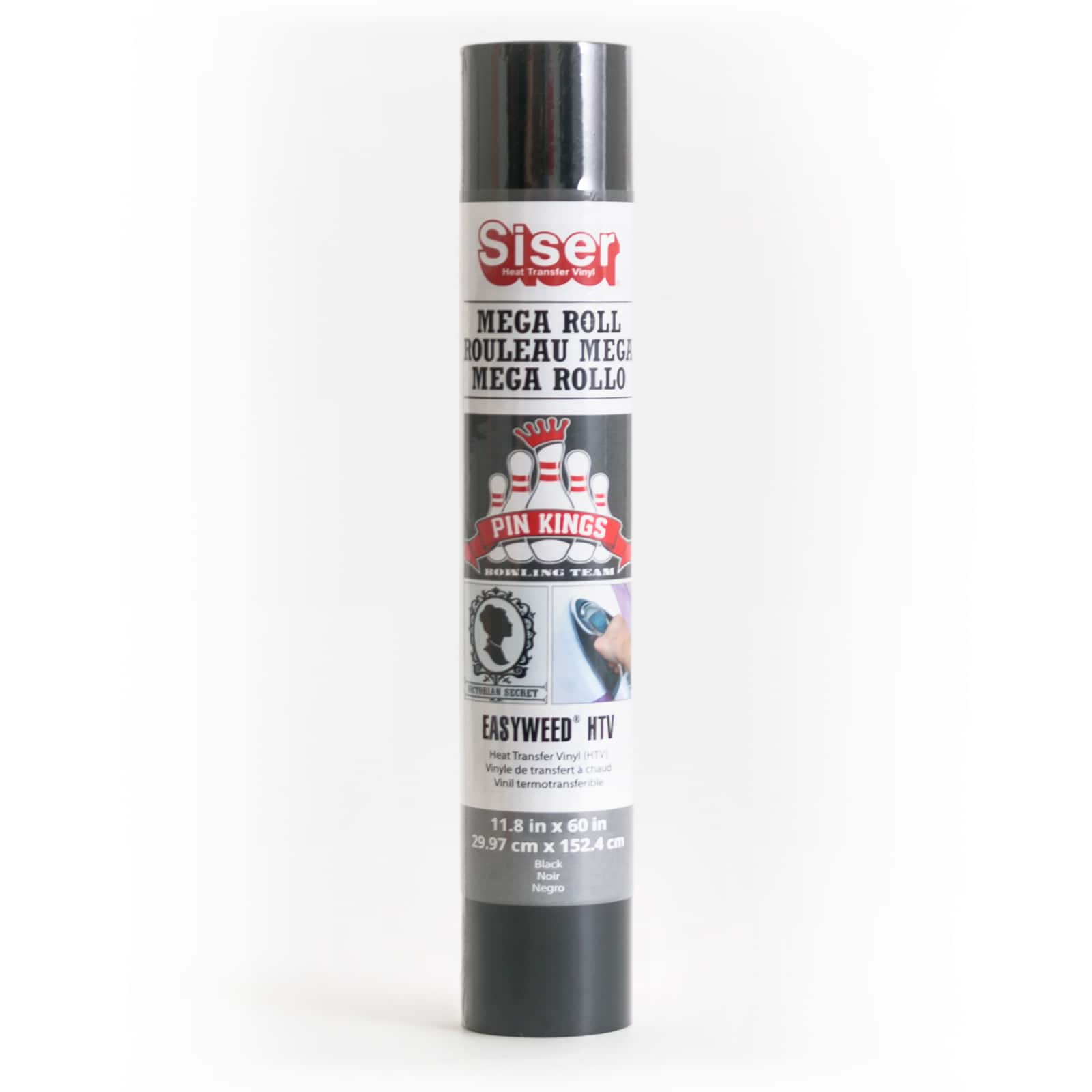 8 Pack: Siser® EasyWeed® Heat Transfer Vinyl Mega Roll, Black