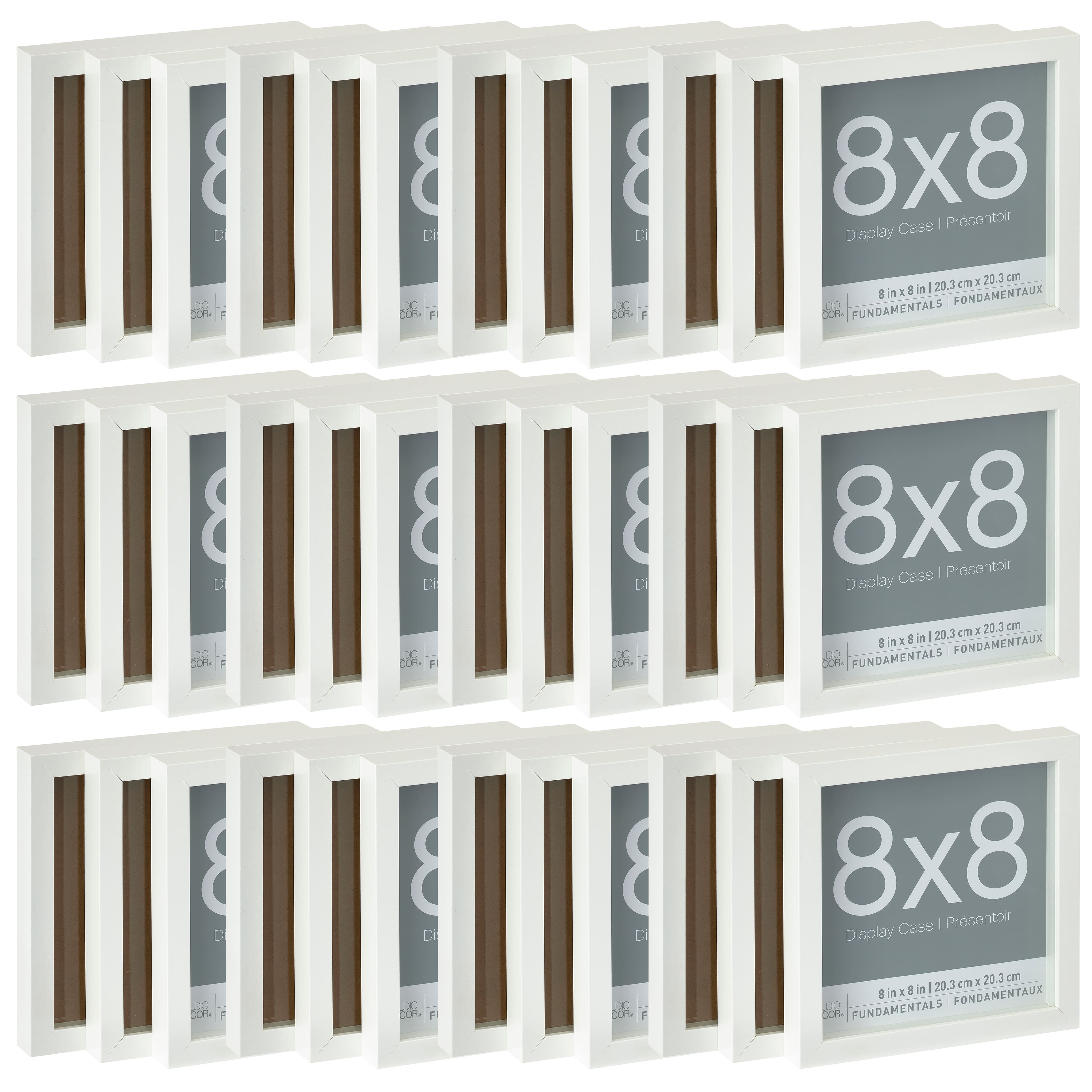 12 Packs: 3 ct. (36 total) White 8" x 8" Shadow Boxes, Fundamentals by Studio Décor®