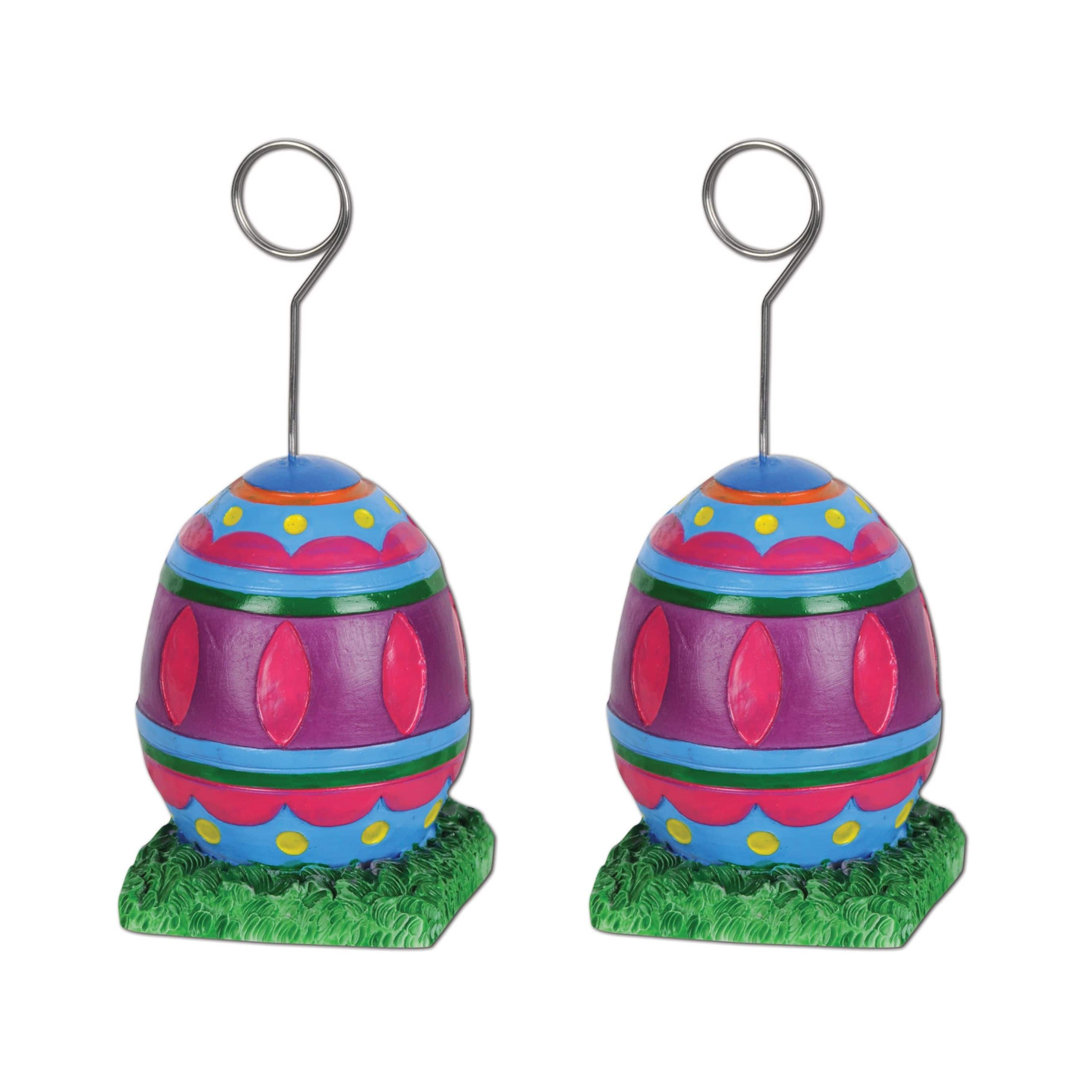 Beistle 6oz. Easter Egg Photo & Balloon Holders, 2ct.