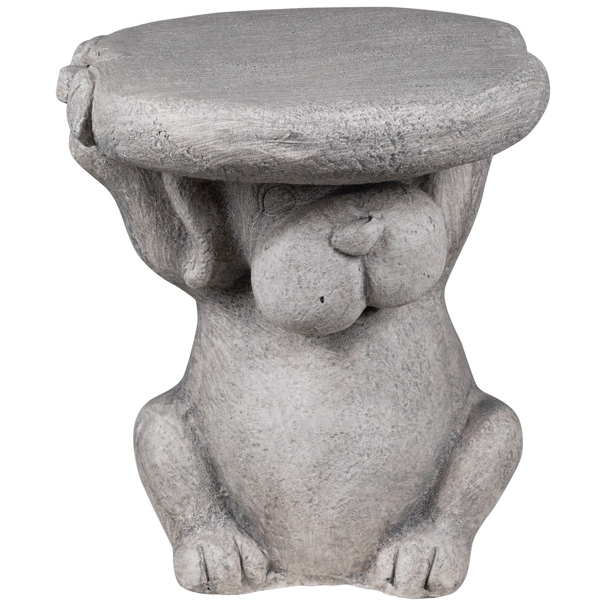 Dog Outdoor Garden Plant Stand - 12.25" - Gray