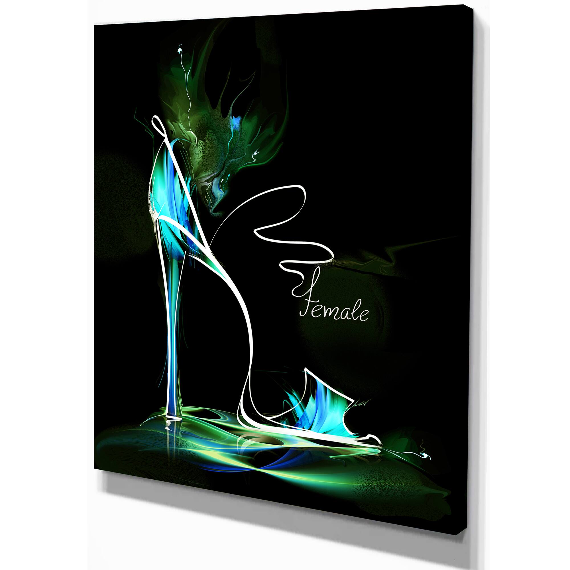Designart - Green High Heel Show