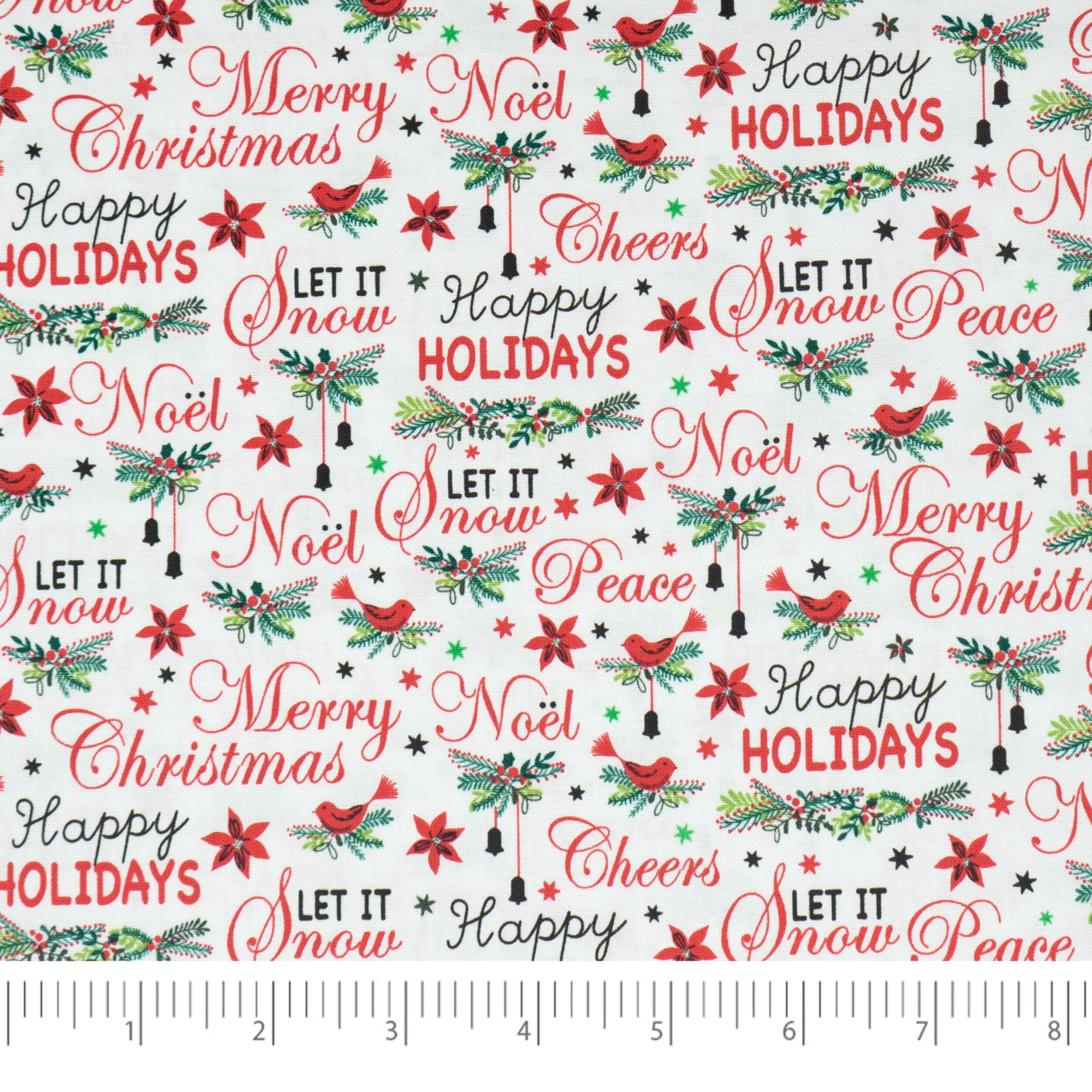 SINGER Christmas Cardinals 5 Piece Fat Quarter Bundle