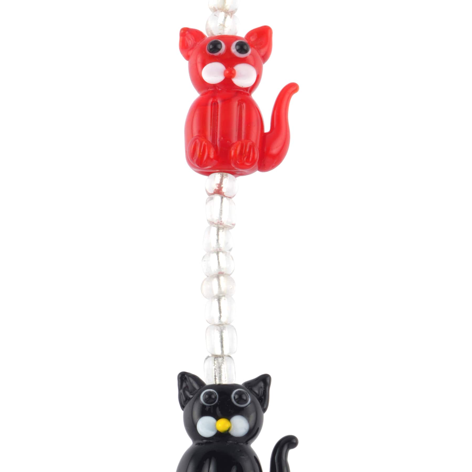 12 Pack: Cat Lampwork Glass Bead Mix by Bead Landing™