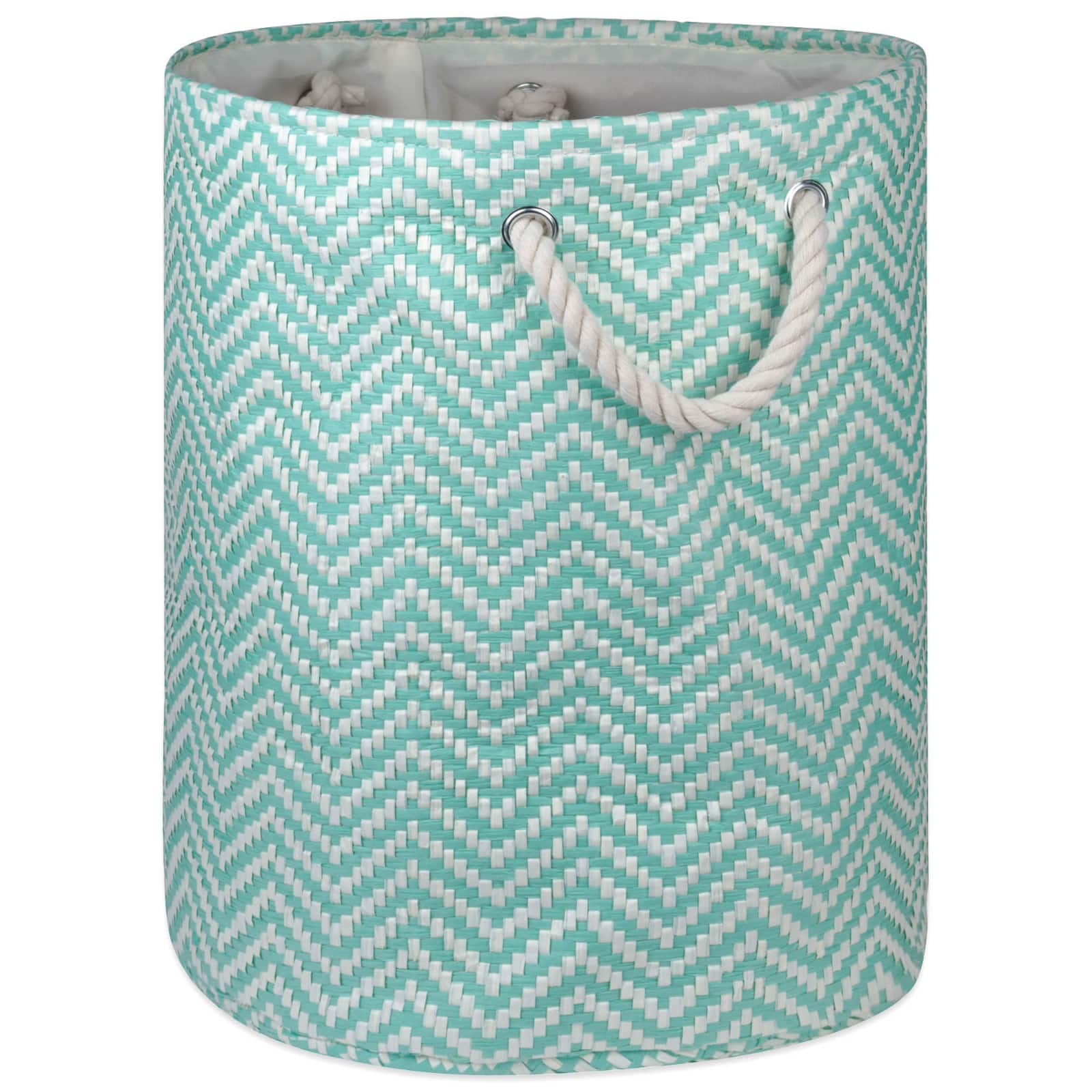 DII® Medium Round Chevron Paper Bin