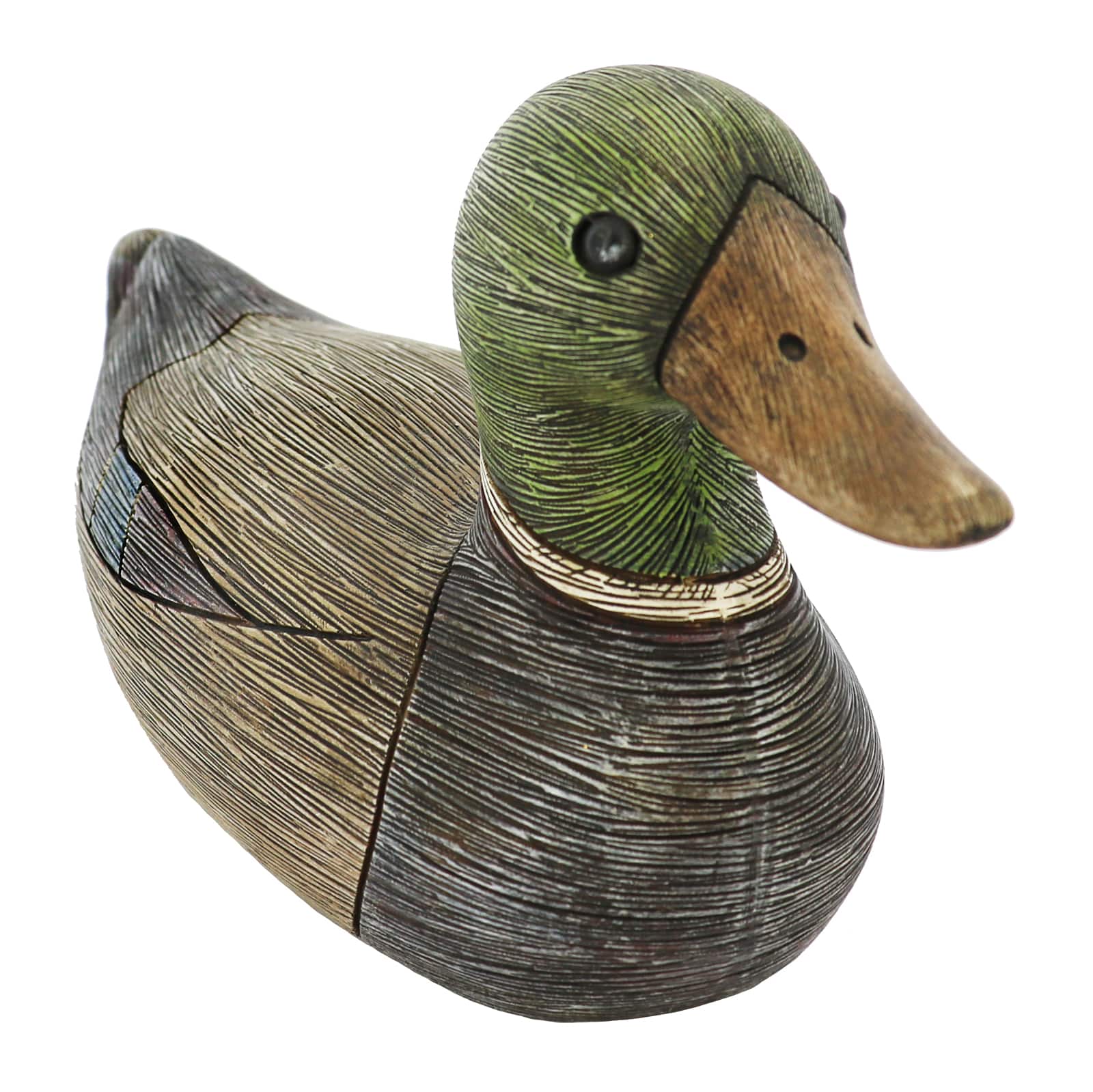 10.75" Brown & Green Duck Tabletop Décor by Ashland®