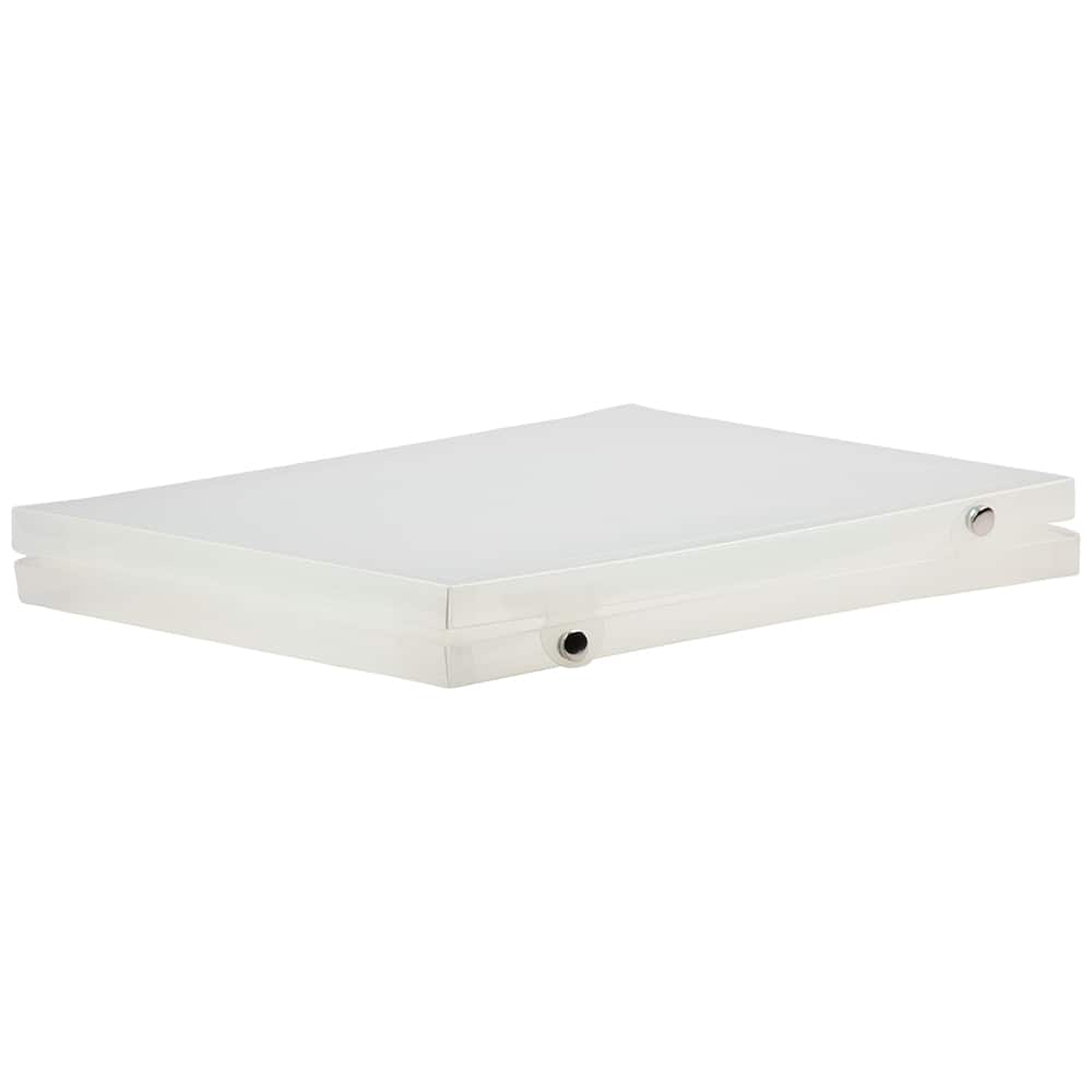 JAM Paper Clear Grid Plastic Two Pocket Portfolio with Snap Closure 11" x 13"