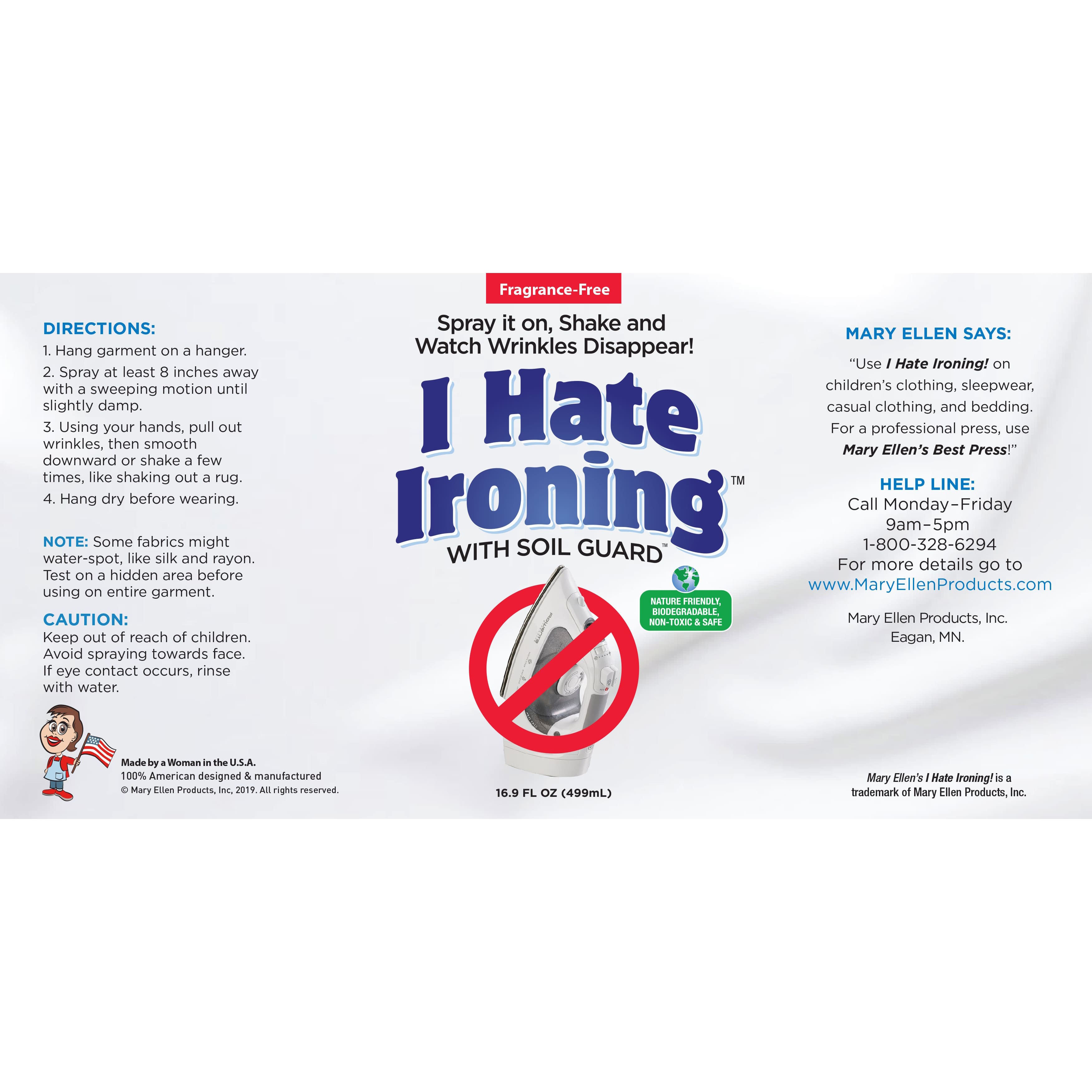 Mary Ellen's I Hate Ironing™ 16oz. Wrinkle Remover Spray