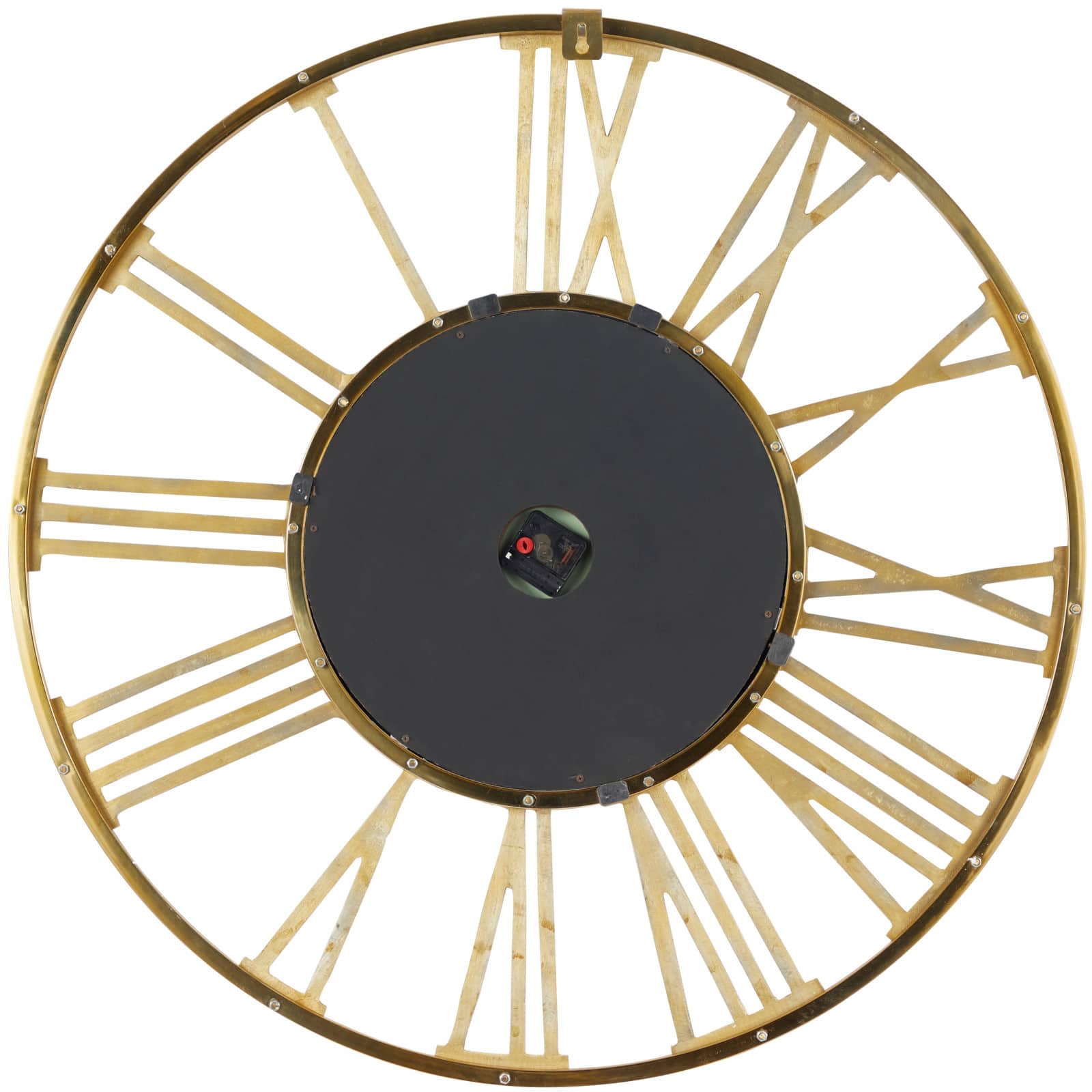 Aluminum Open Frame Geometric Wall Clock