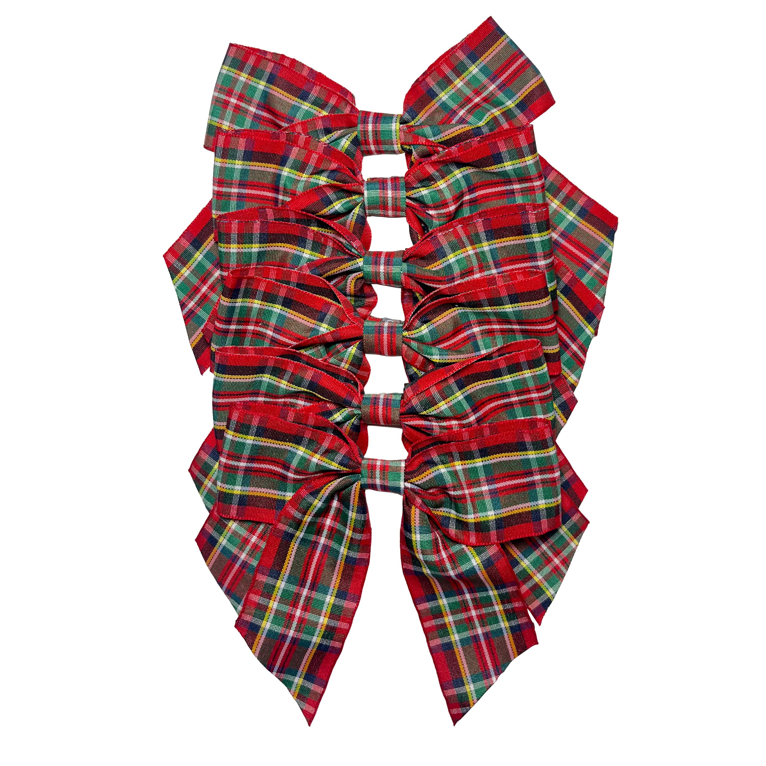 Mini Red & Green Plaid Bows, 6ct. by Celebrate It®
