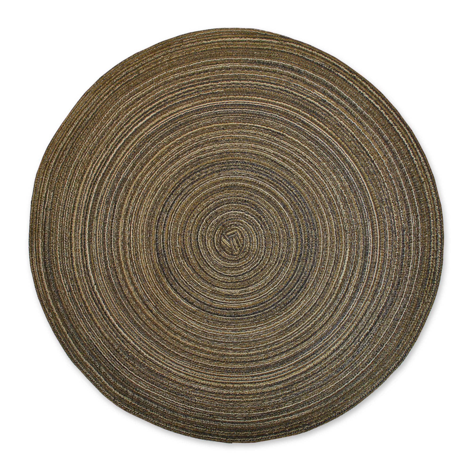 DII® Round Variegated Braided Polypropylene Placemats, 6ct.
