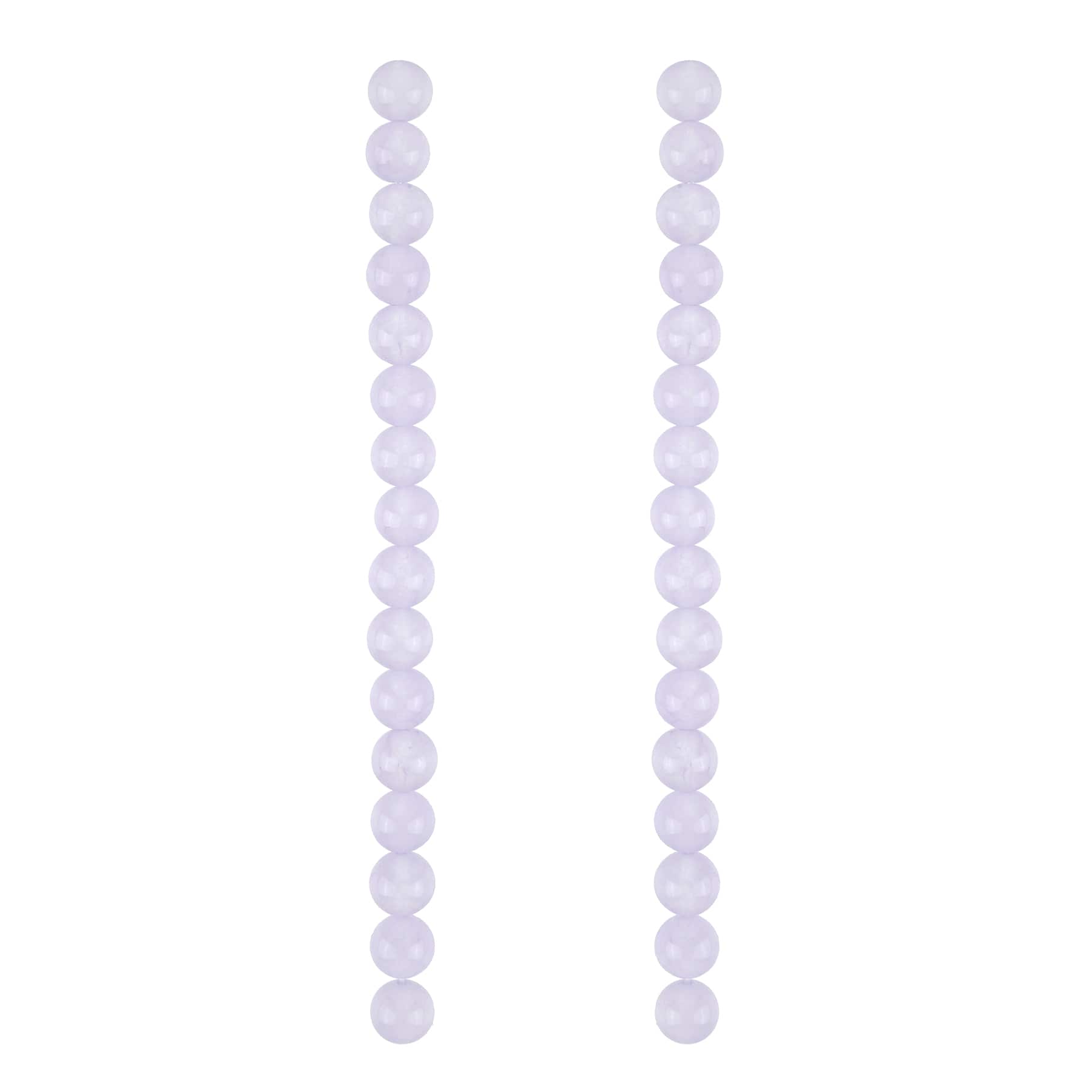12 Pack: Light Purple Quartz Round Beads, 8mm by Bead Landing™