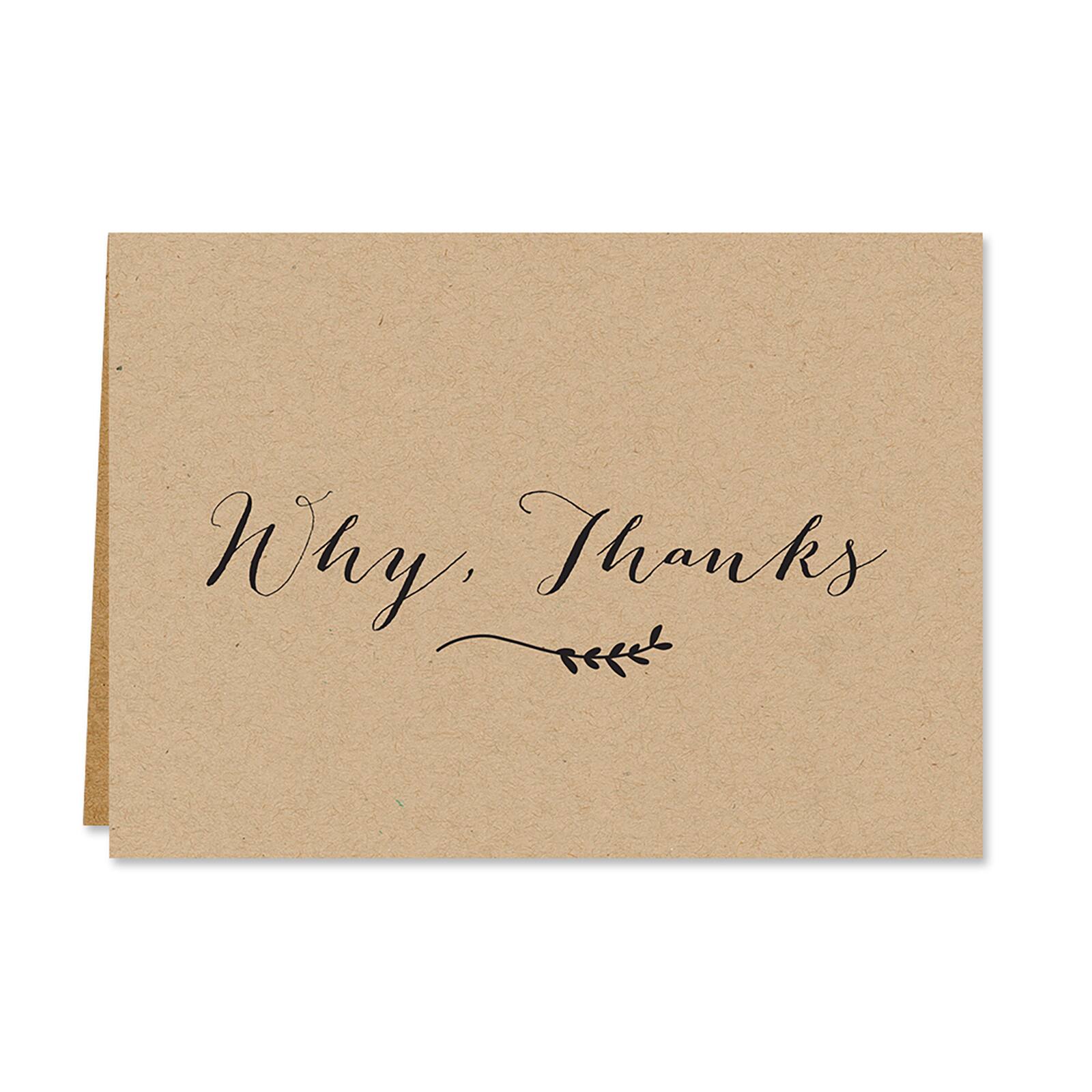Hortense B. Hewitt Co. Kraft Thank You Cards