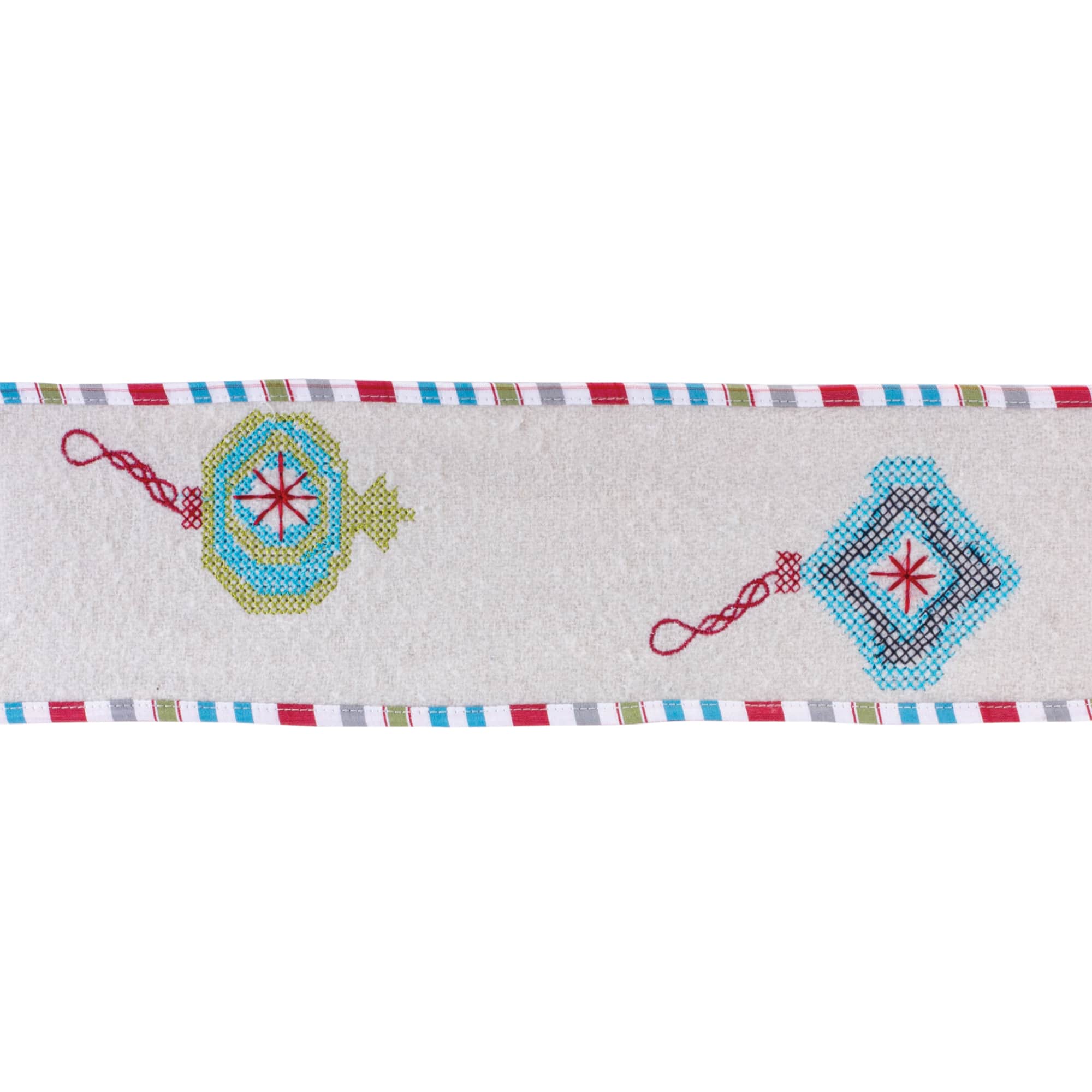 Melrose 4" x 5yd. Ornament Holiday Wired Ribbon | Michaels®