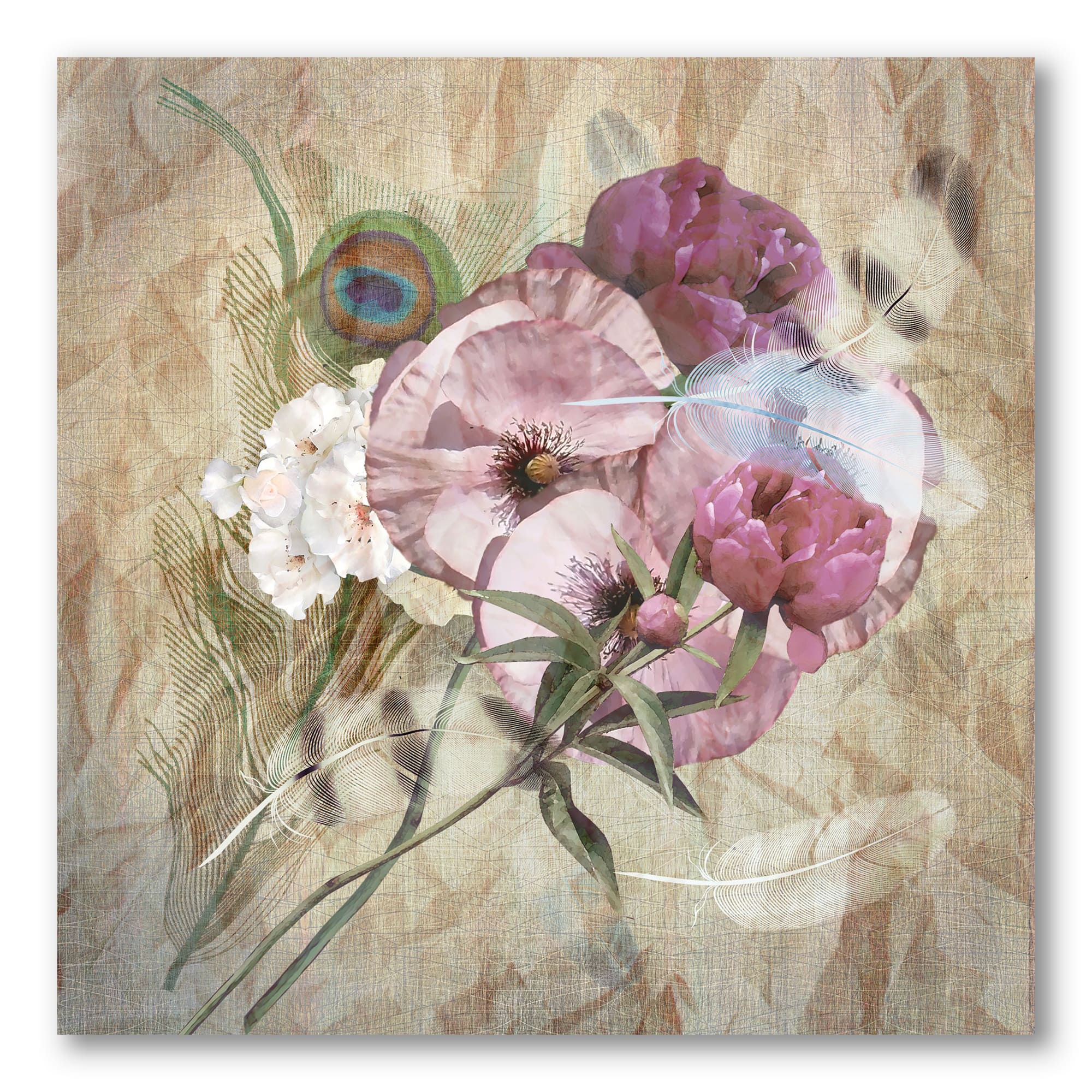 Designart - Iris Bouquet Floral Design