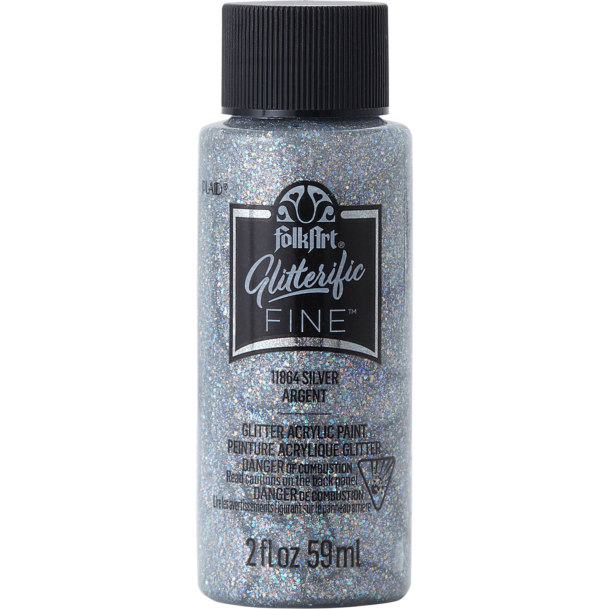 12 Pack: FolkArt® Glitterific Fine™ Glitter Acrylic Paint
