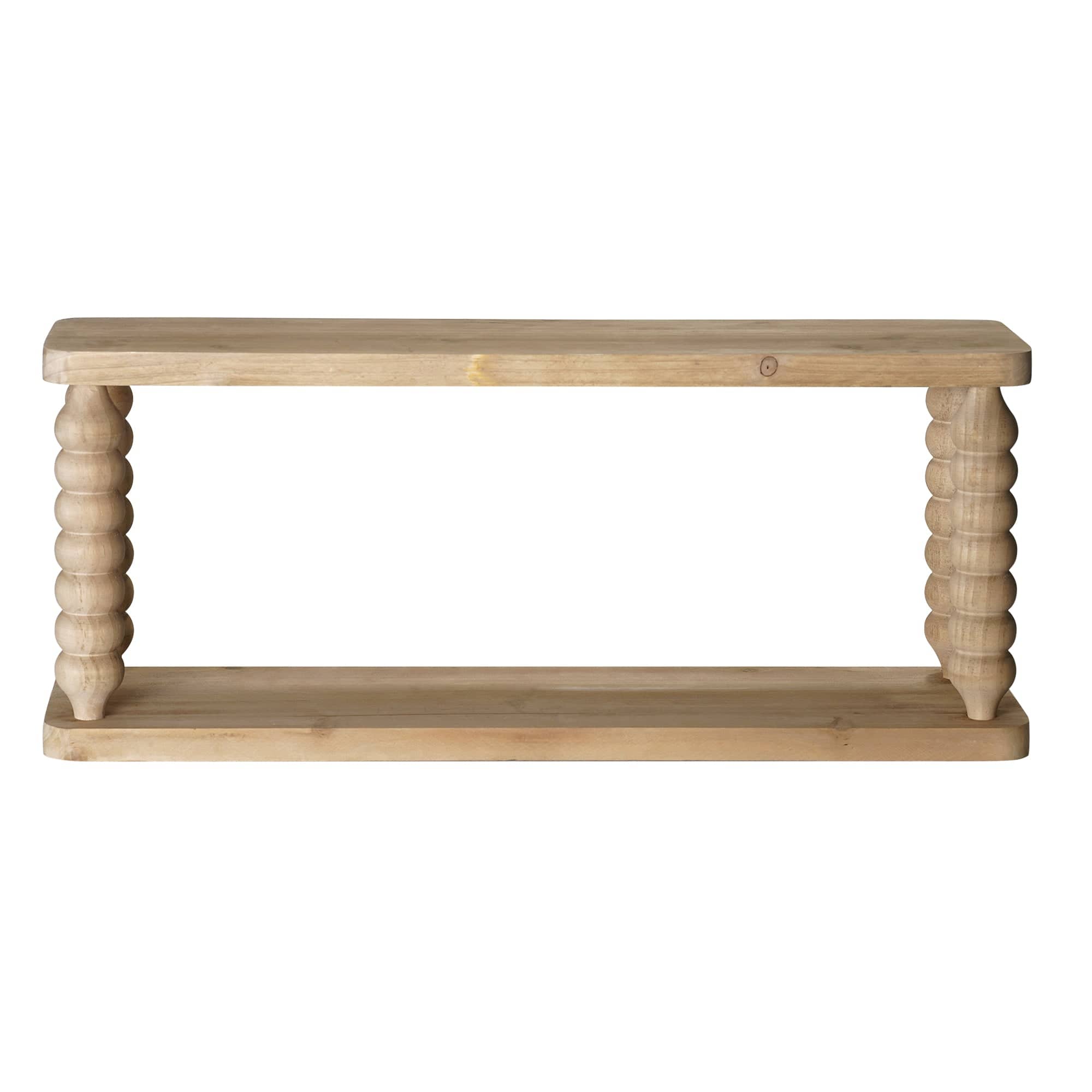 American Art Decor Galleon Wall Shelf, Brown - 22" x 9"