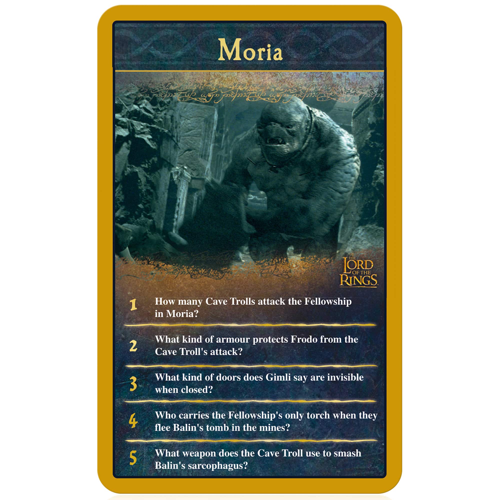 Top Trumps Lord of the Rings Quiz