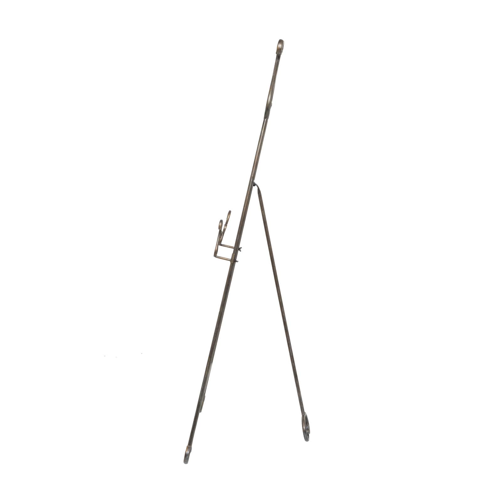55" Bronze Metal Adjustable Display Stand Scroll Easel
