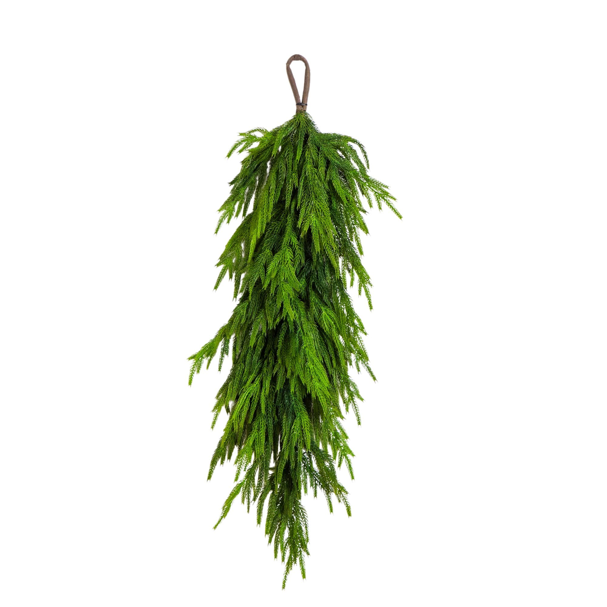 3ft. Artificial Real Touch Norfolk Island Pine Teardrop with Natural Look
