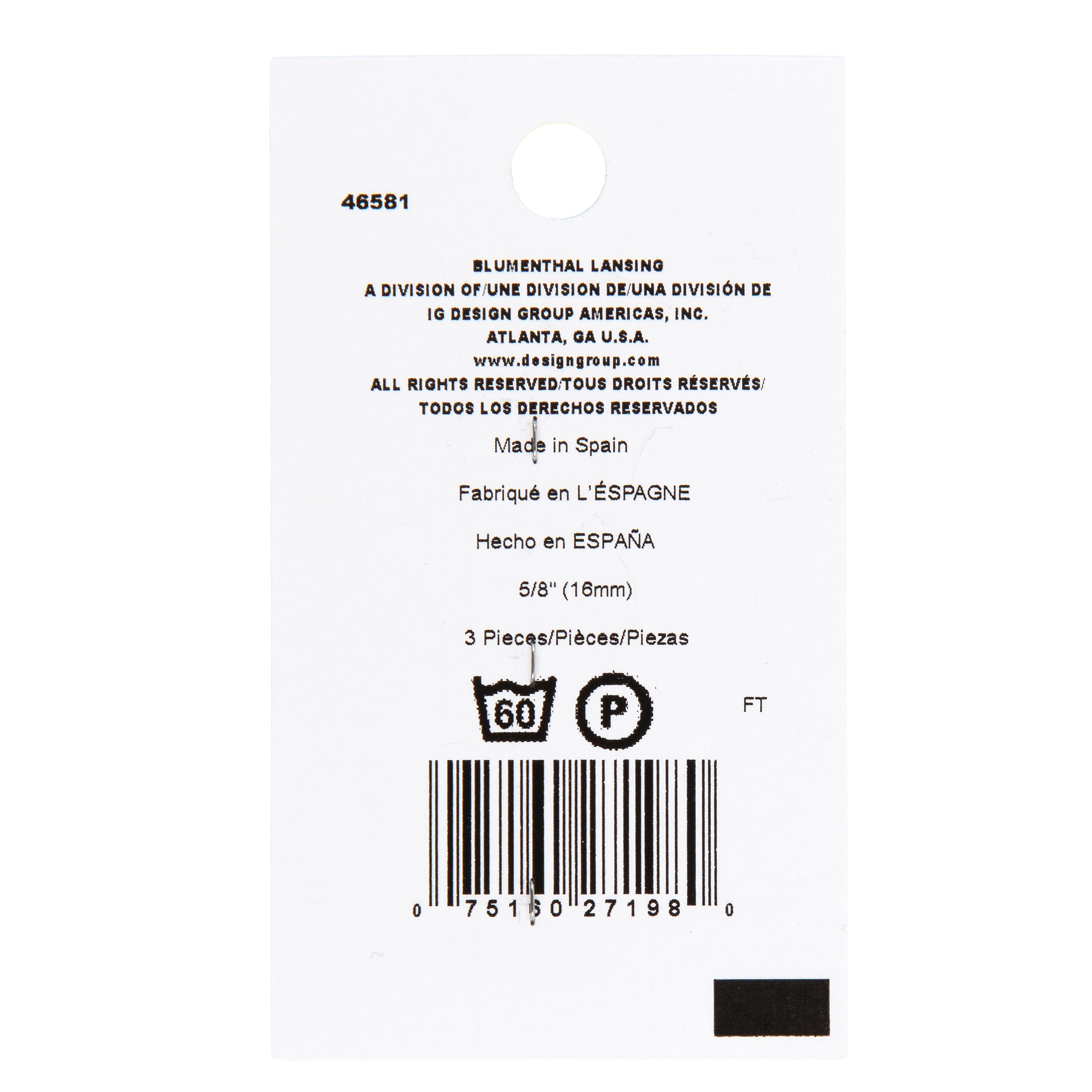 LaMode® 5/8" White Iridescent Faux Shell 2-Hole Buttons, 3ct.