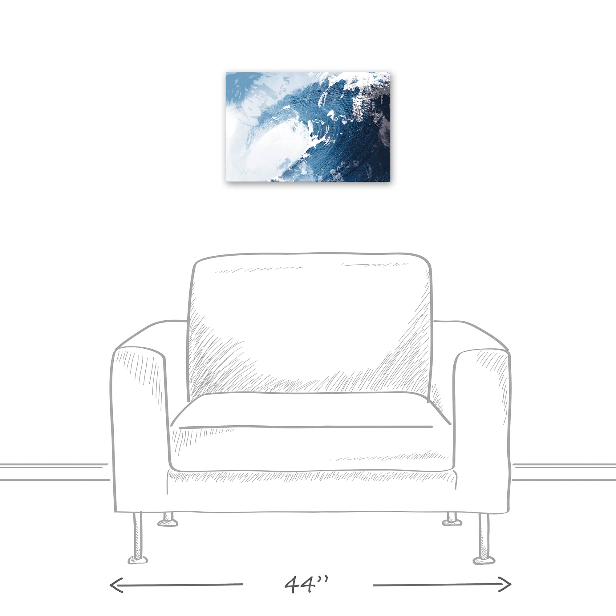 Paint Wave Canvas Wall Art