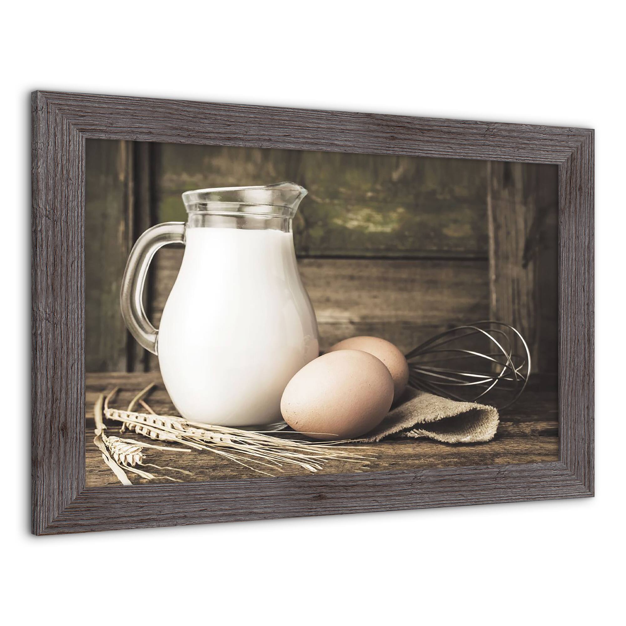 Milk & Eggs Western Framed Print