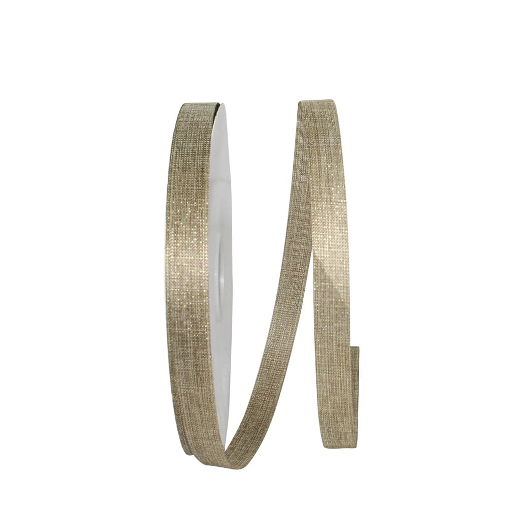 Reliant 5/8" x 100yd. Linen Natural Sparkle Supreme Ribbon