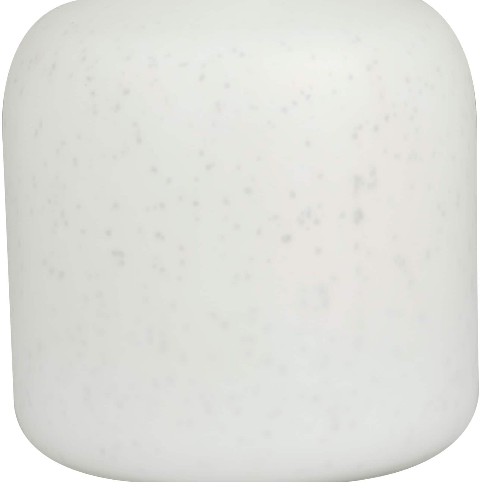 White Glass Glam Vase, 15" x 9" x 9"