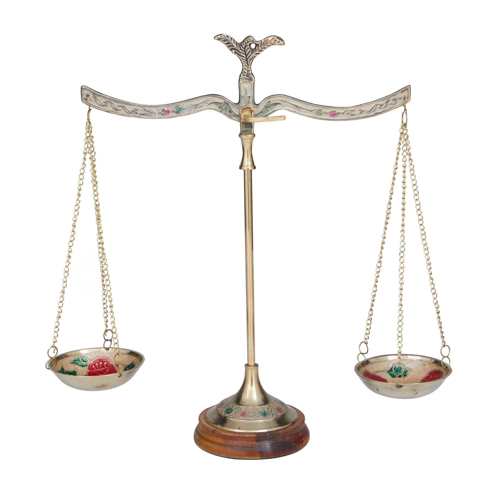 Gold Brass Traditional Scale, 12" x 12" x 4"