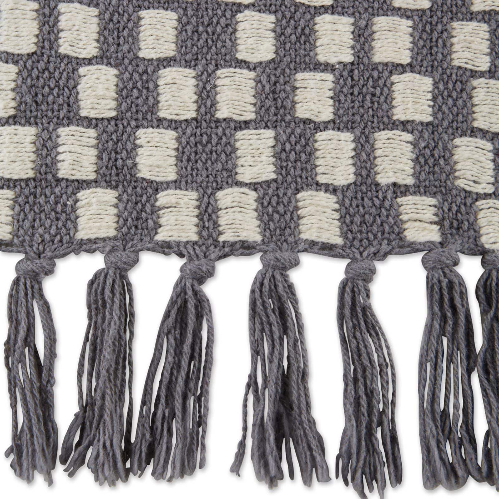 DII® Gray Urban Check Throw