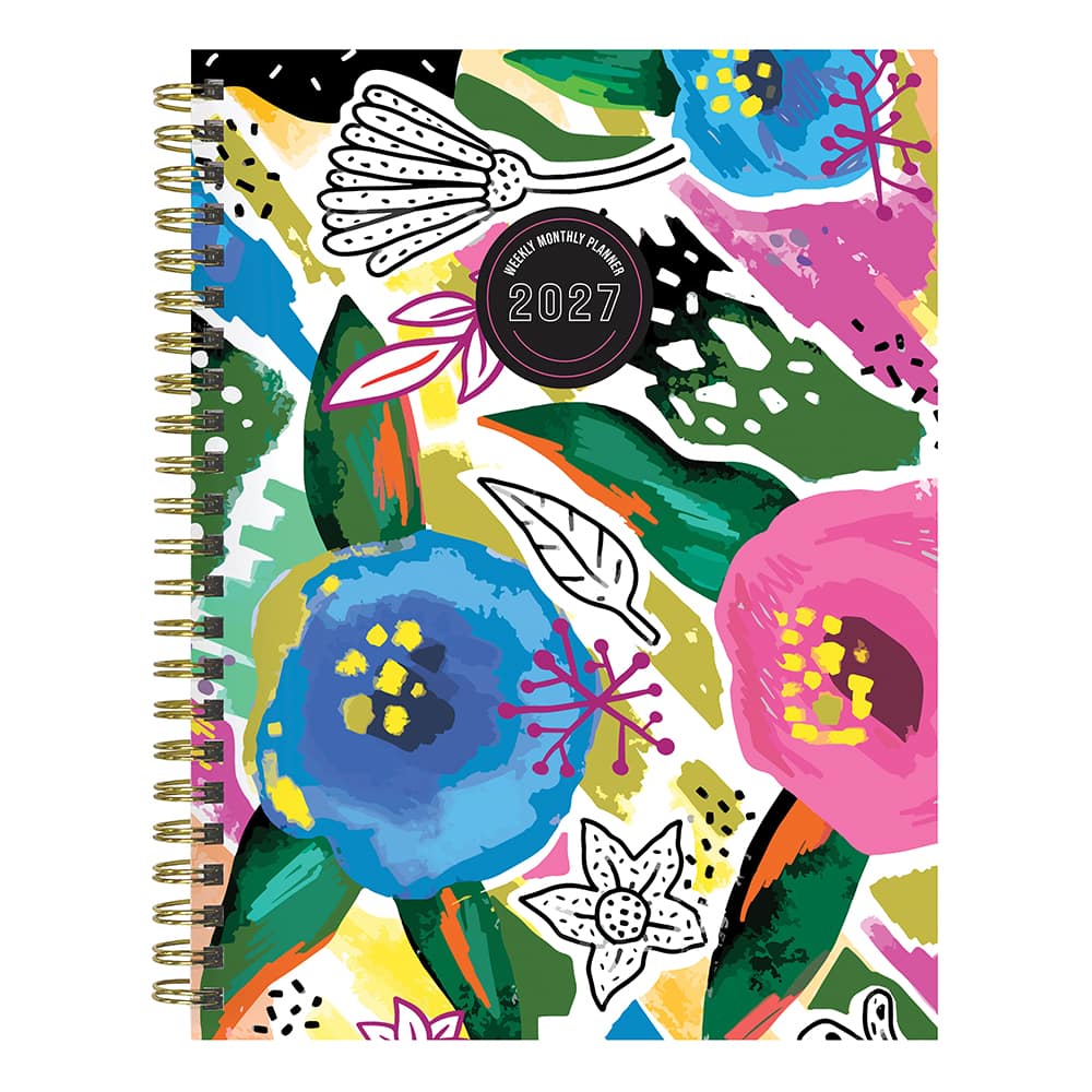 2027 Graphic Petals Medium Weekly Monthly Planner