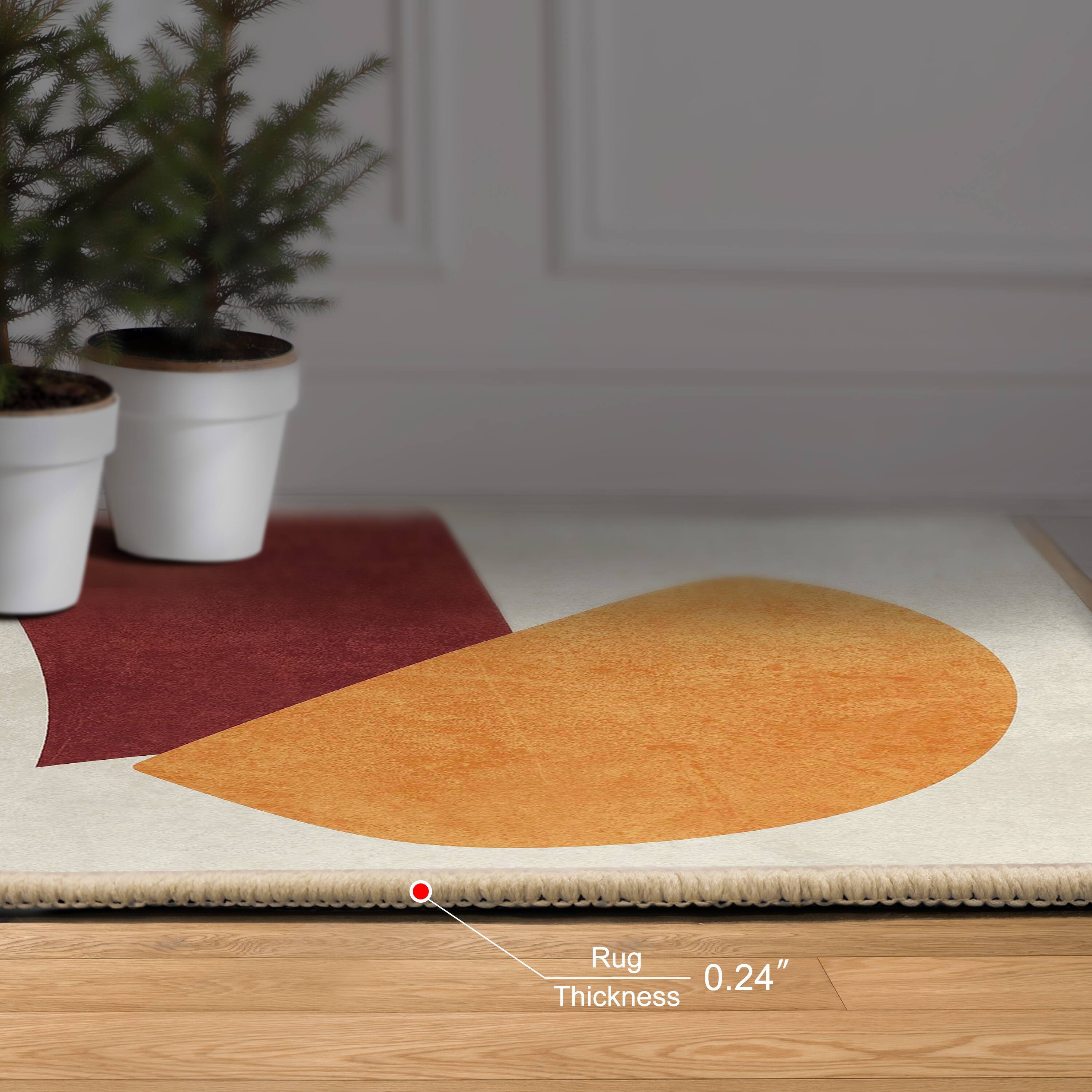 Empire Art Direct 5ft x 7.5ft Earth Tone I Tapis D'Art Washable Geometric Area Rug
