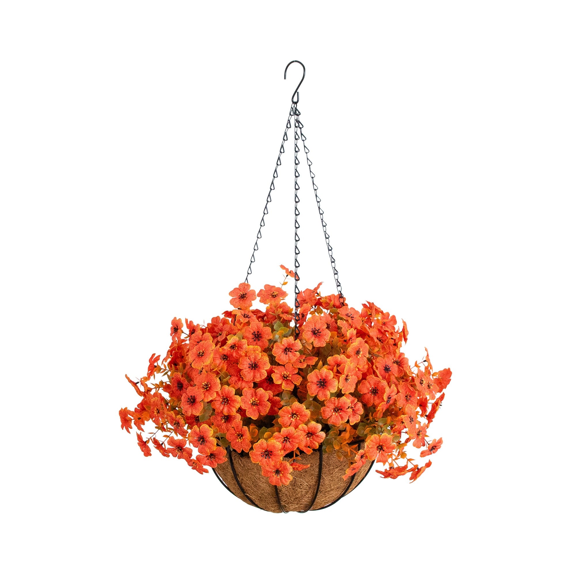 26" UV Resistant Autumn Artificial Daisy Fall Plant & Hanging Basket DIY Kit
