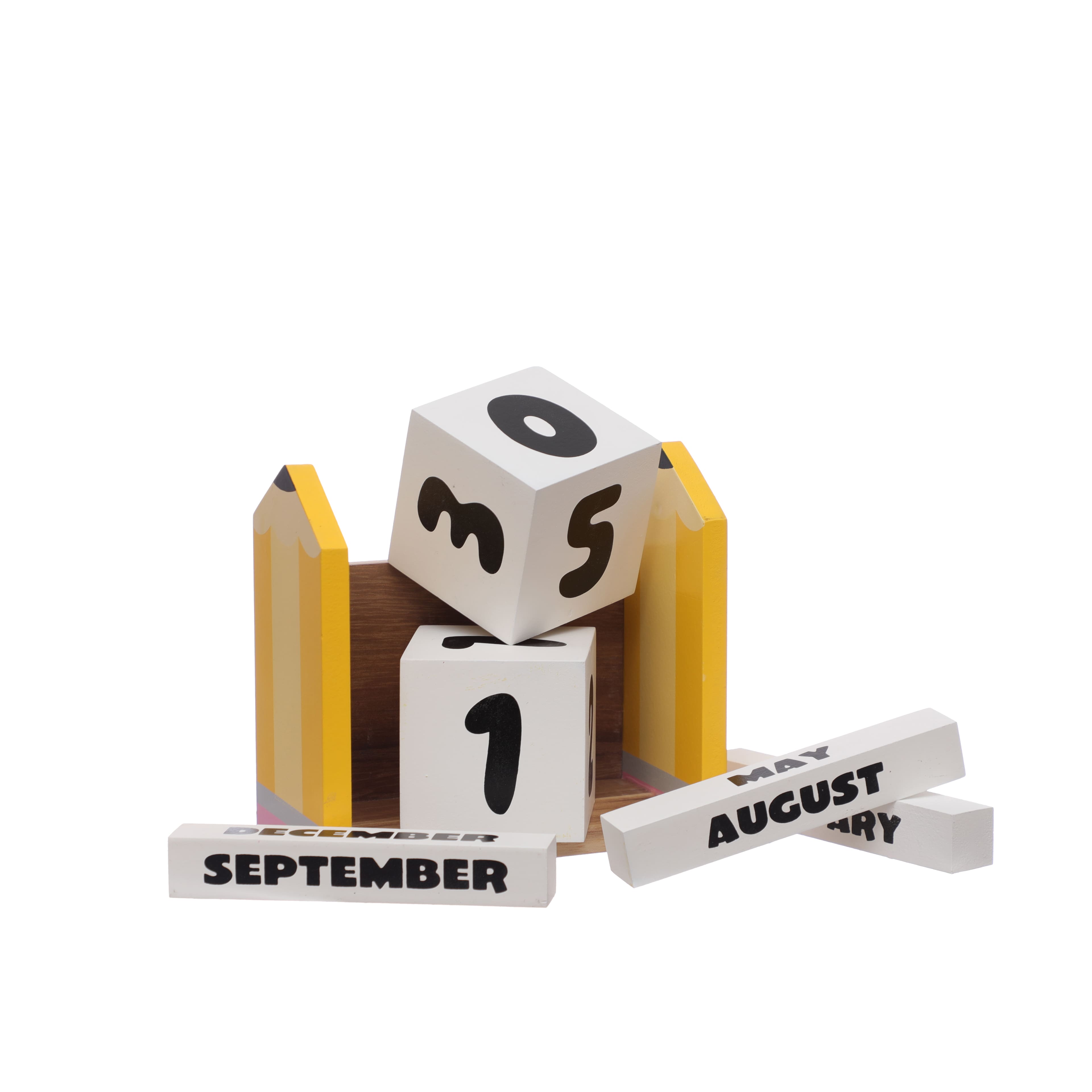 Class Rules! 5.5" Block Calendar Tabletop Décor by B2C™