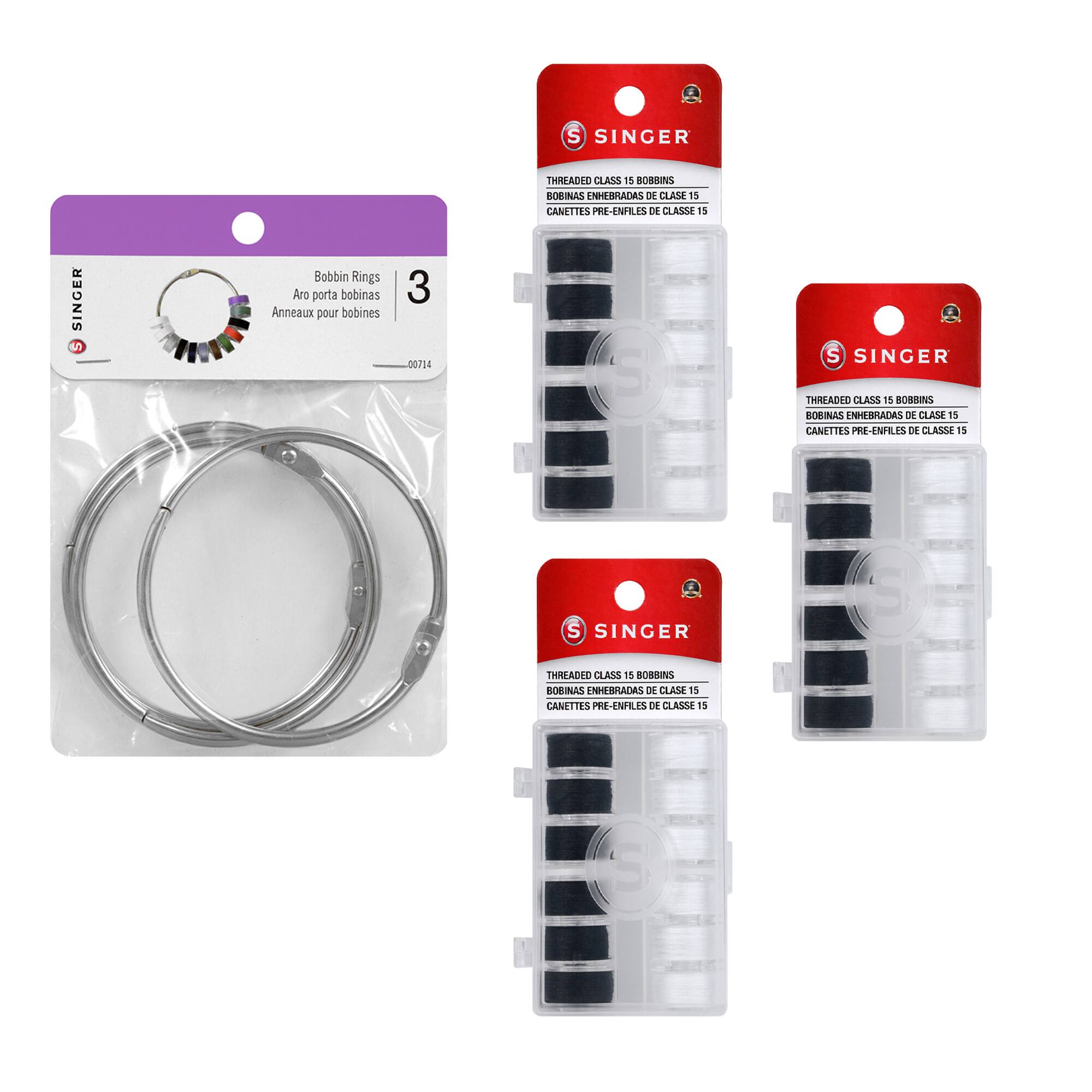 SINGER® Class Sewing Bobbin & Storage Rings Set