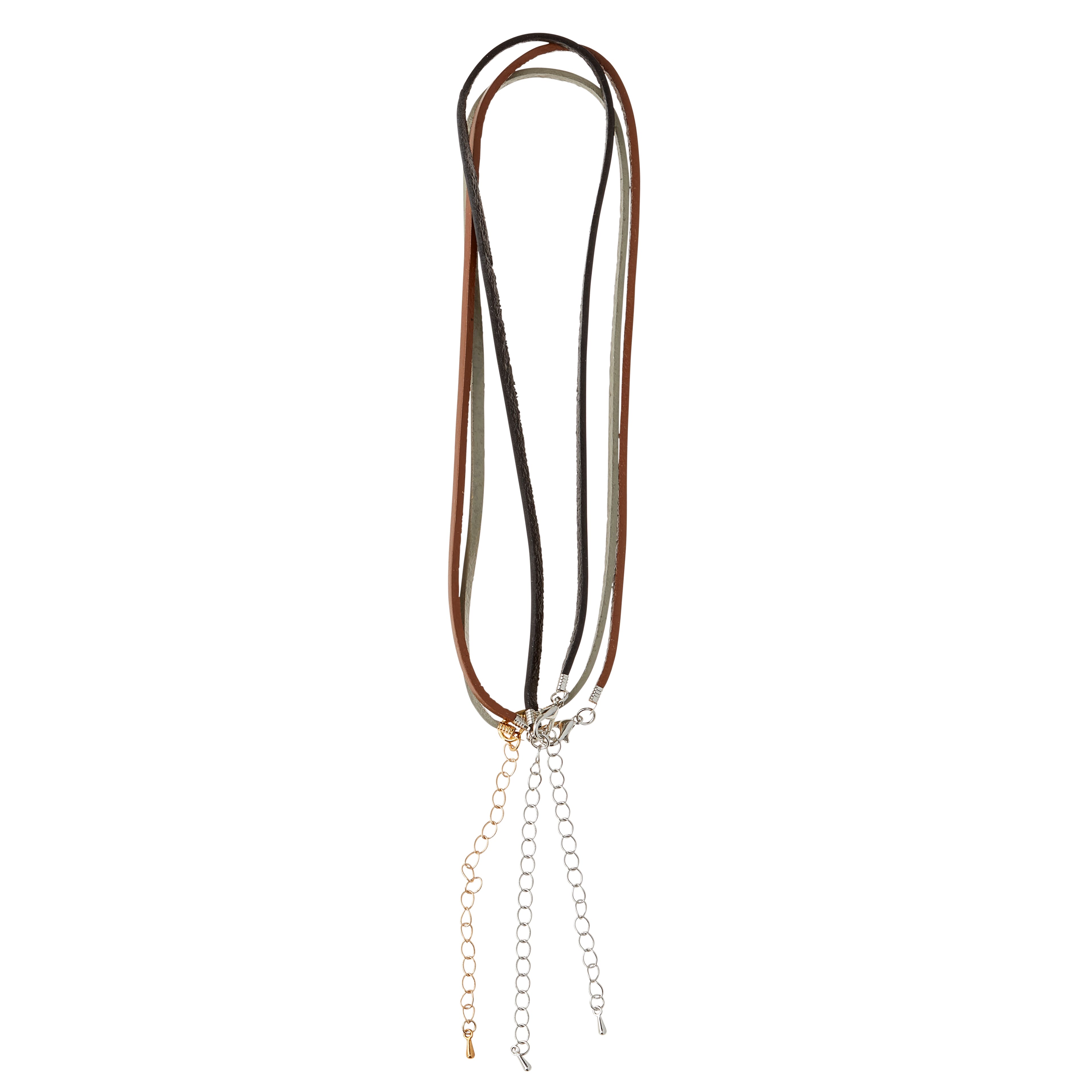 8 Packs: 3 ct. (24 total) Leather Choker Necklaces by Bead Landing™