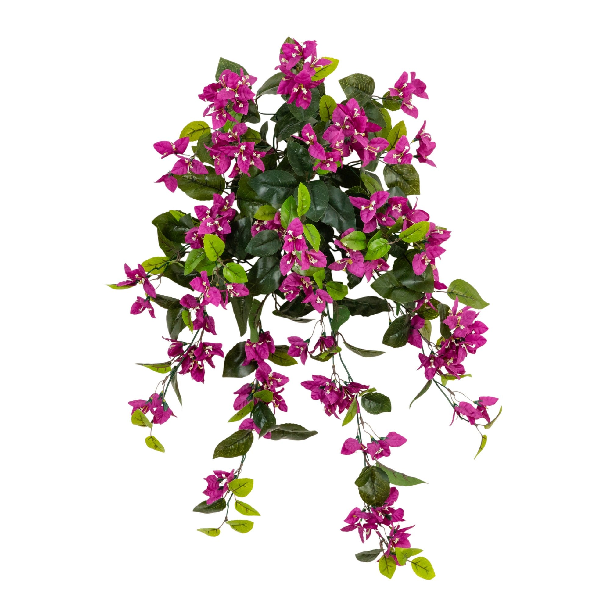 28" UV Resistant Artificial Bougainvillea Hanging Plants, 2ct.