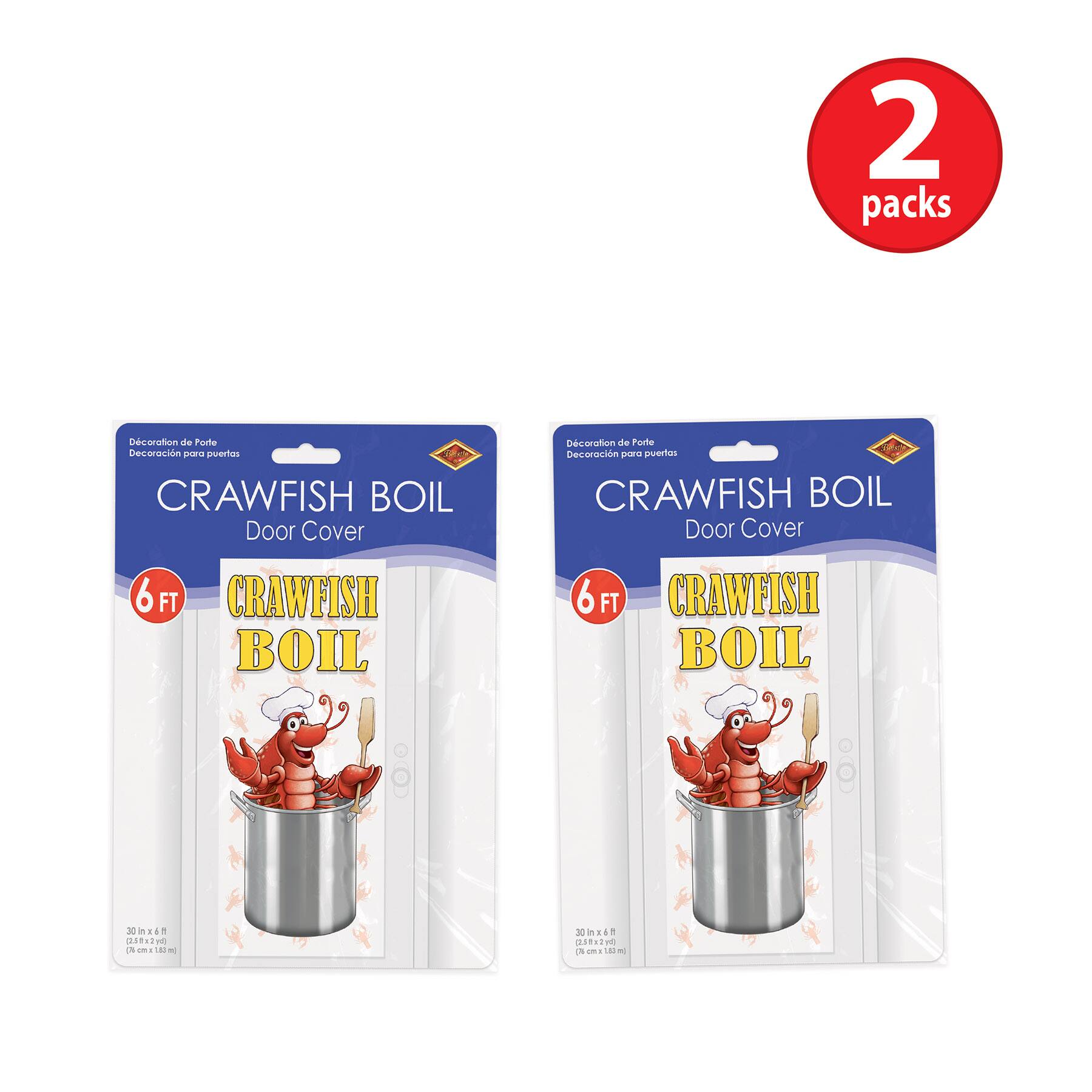 Beistle 30" x 6ft. Crawfish Boil Door Covers, 2ct.