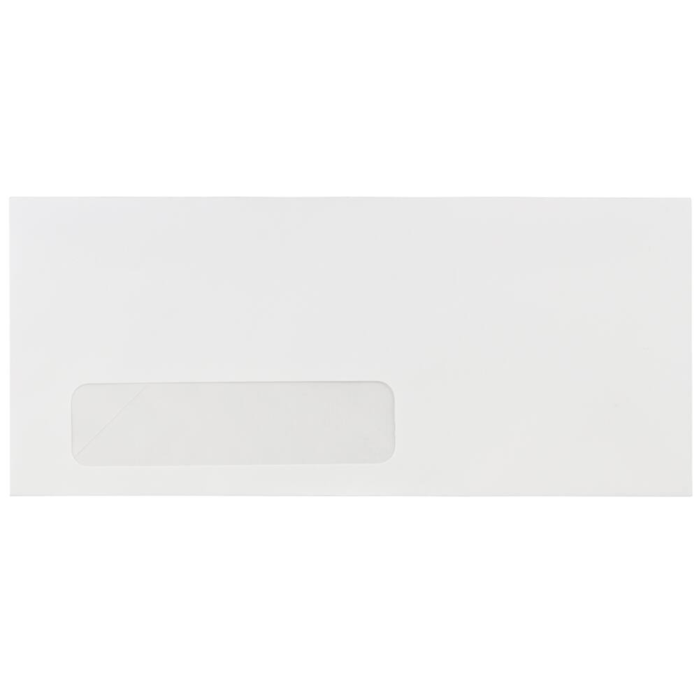 JAM Paper Bulk 4" x 9.5" White Commercial Window Envelopes