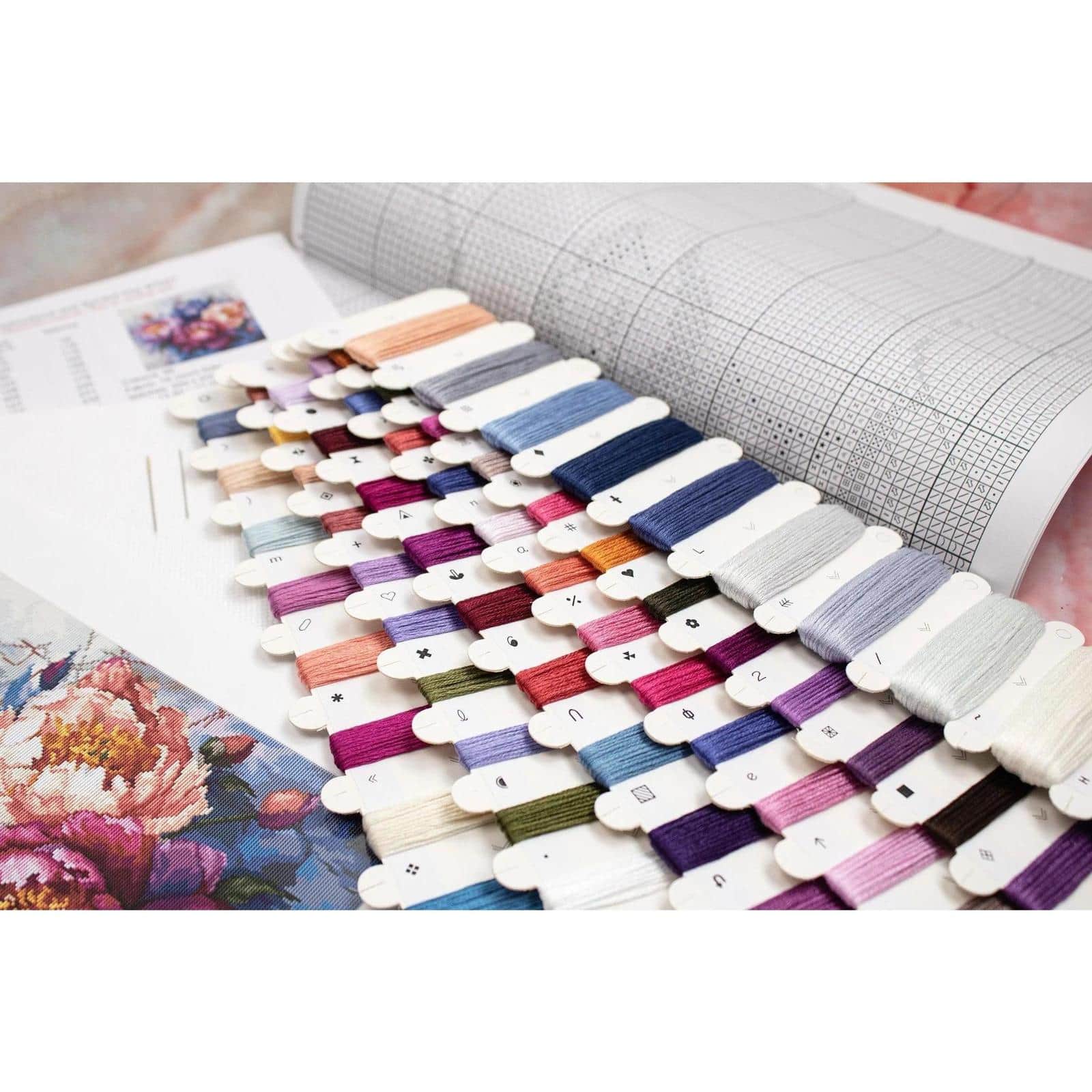 Luca-S The King of Flowers Counted Cross Stitch Kit