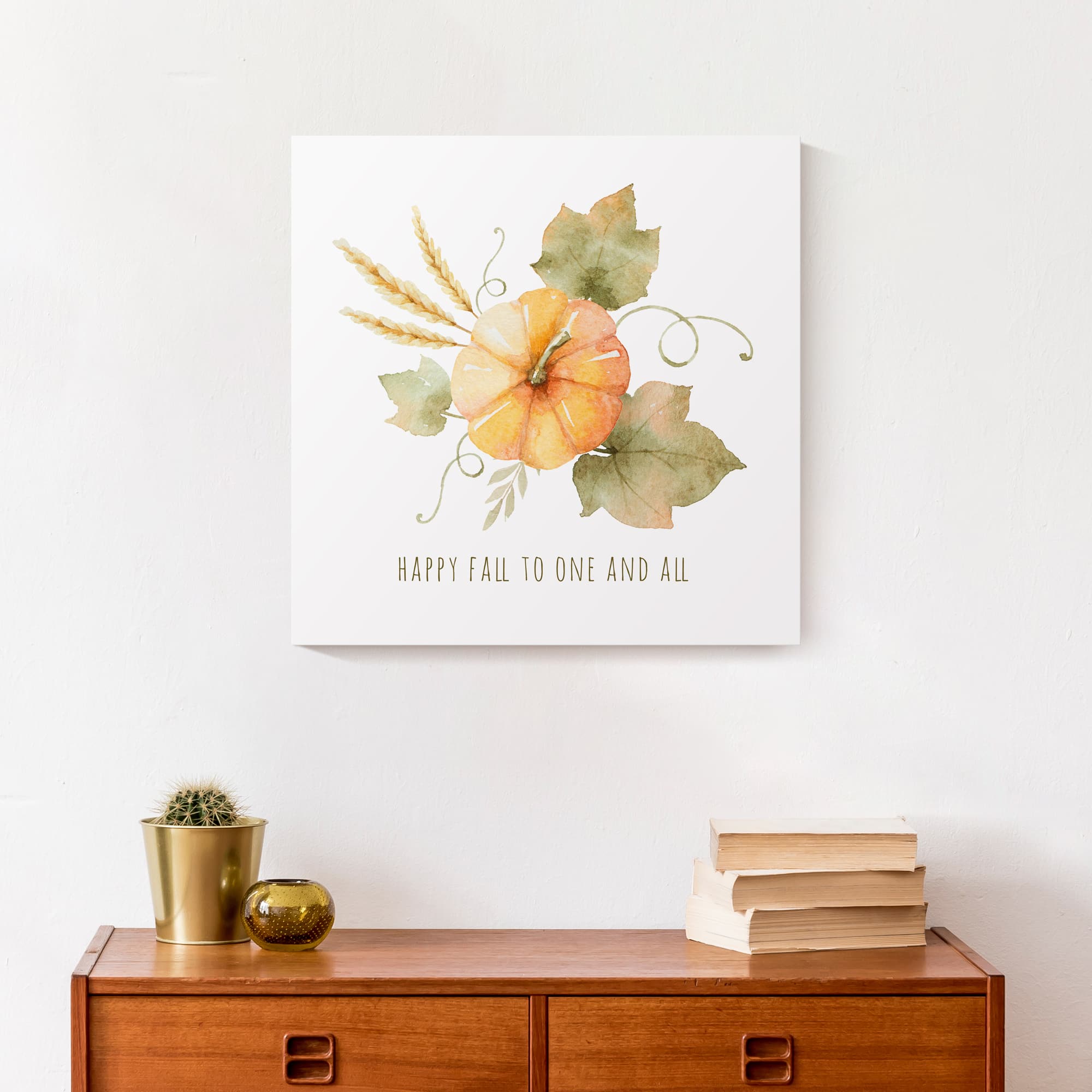 Happy Fall To One And All Canvas Wall Art