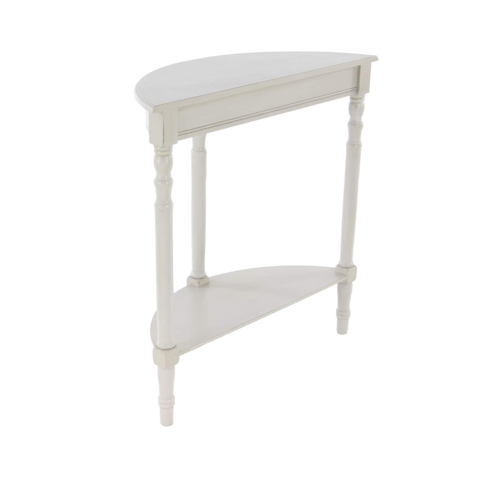 32" Light Gray Traditional Wooden Console Table
