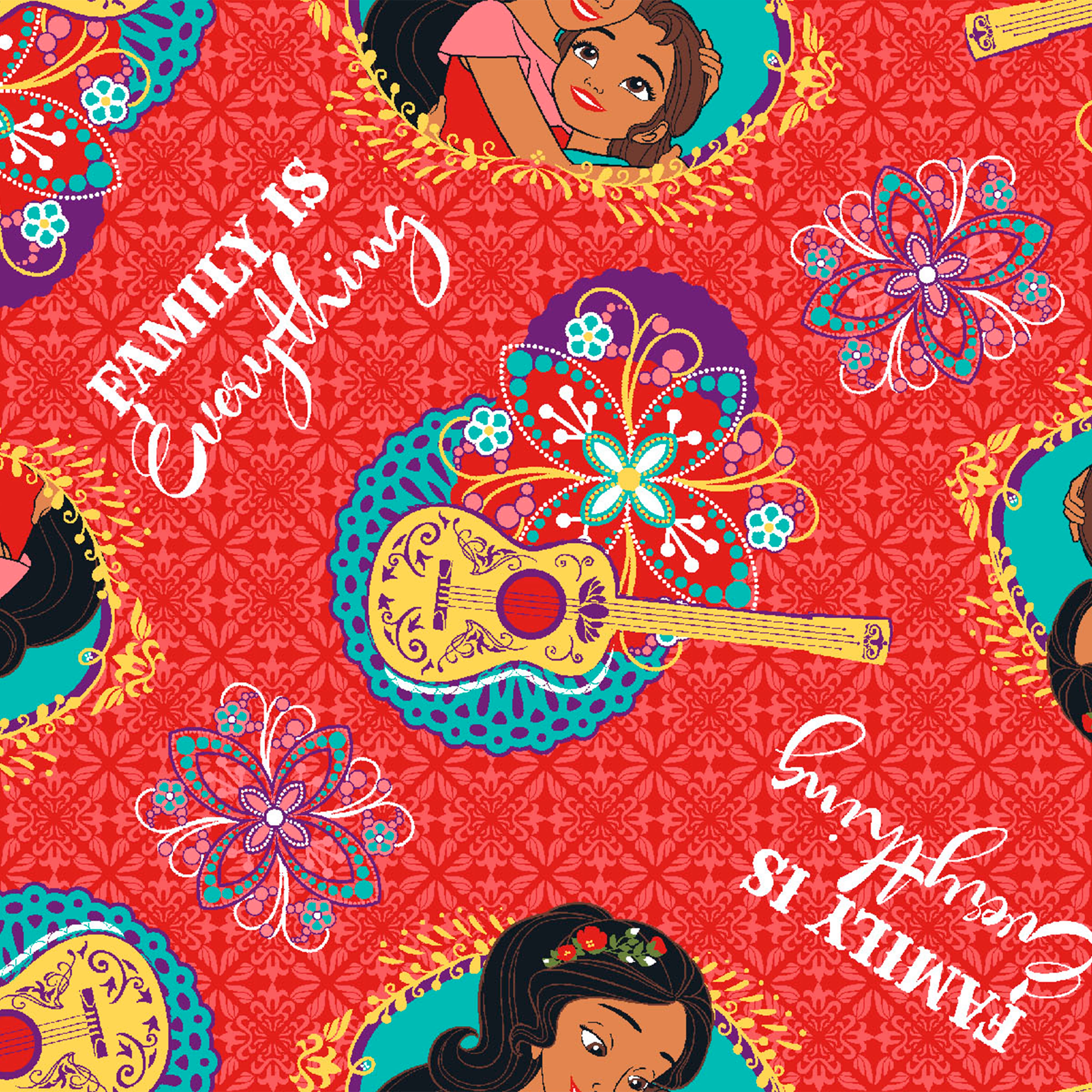 Disney® Red Family Is Everything Quilting Cotton Fabric
