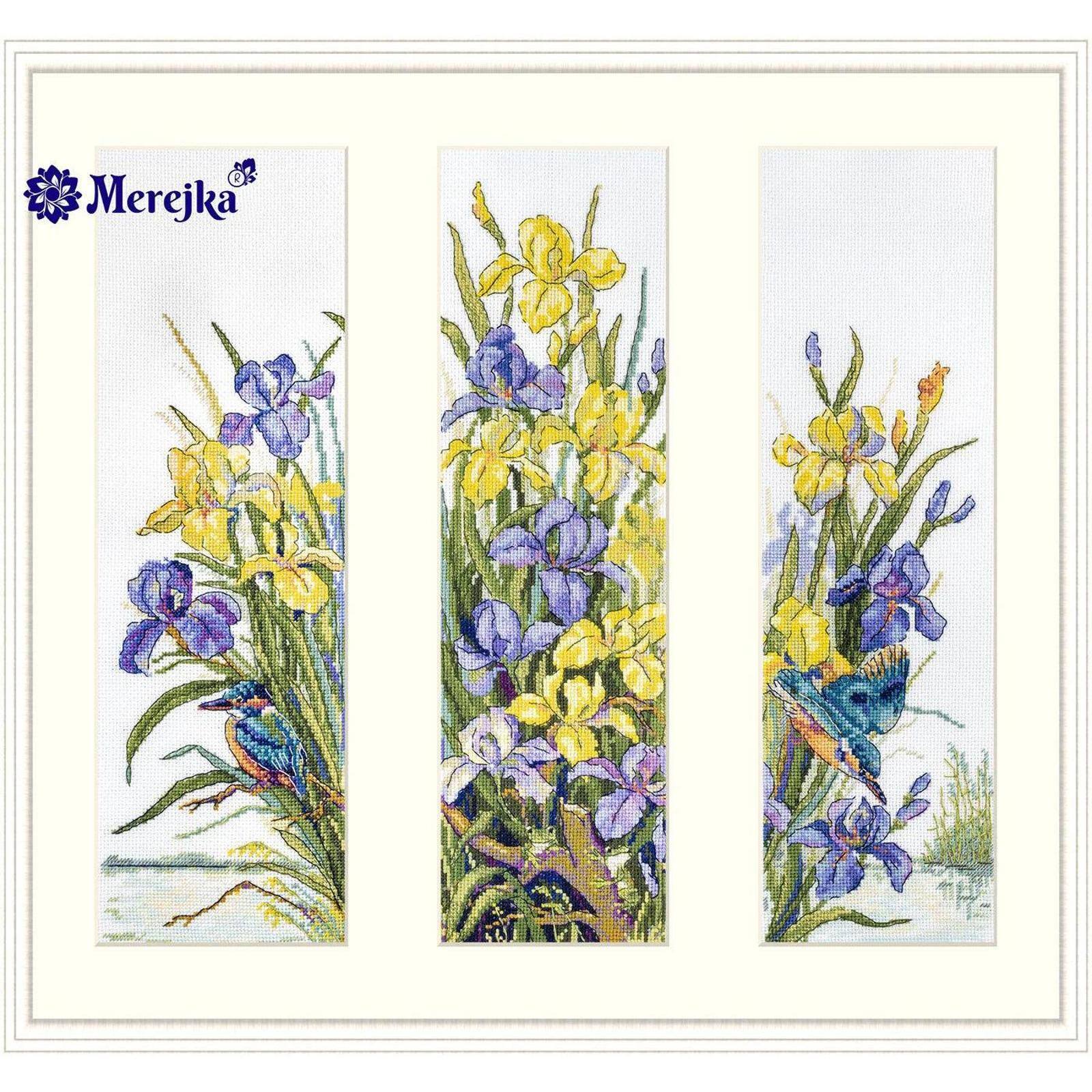 Merejka Counted Cross Stitch Kit Frogs in the Flowers K-135