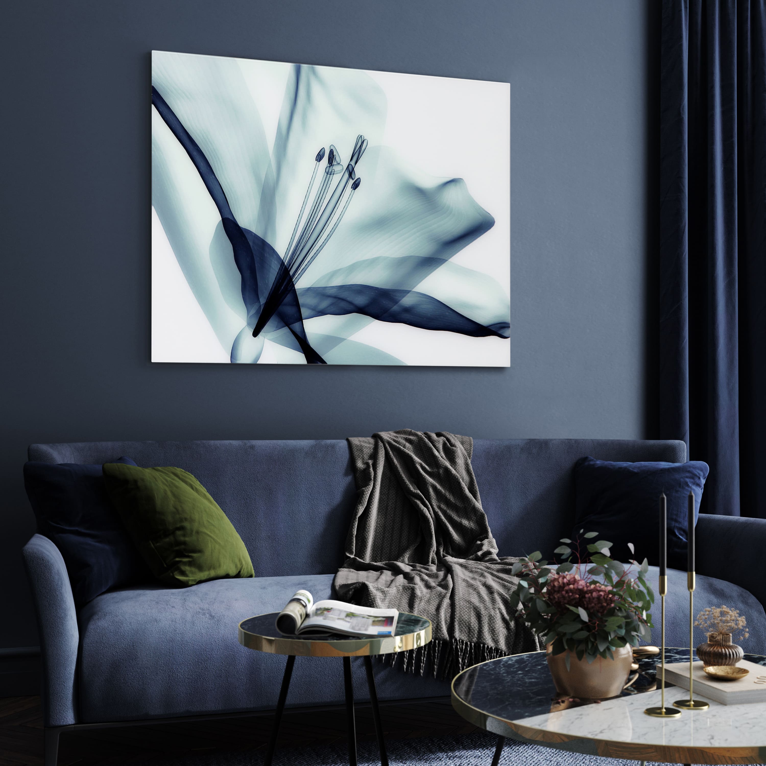 Empire Art Direct 32" x 48" 3D Amaryllis Frameless Free Floating Printed Wall Art